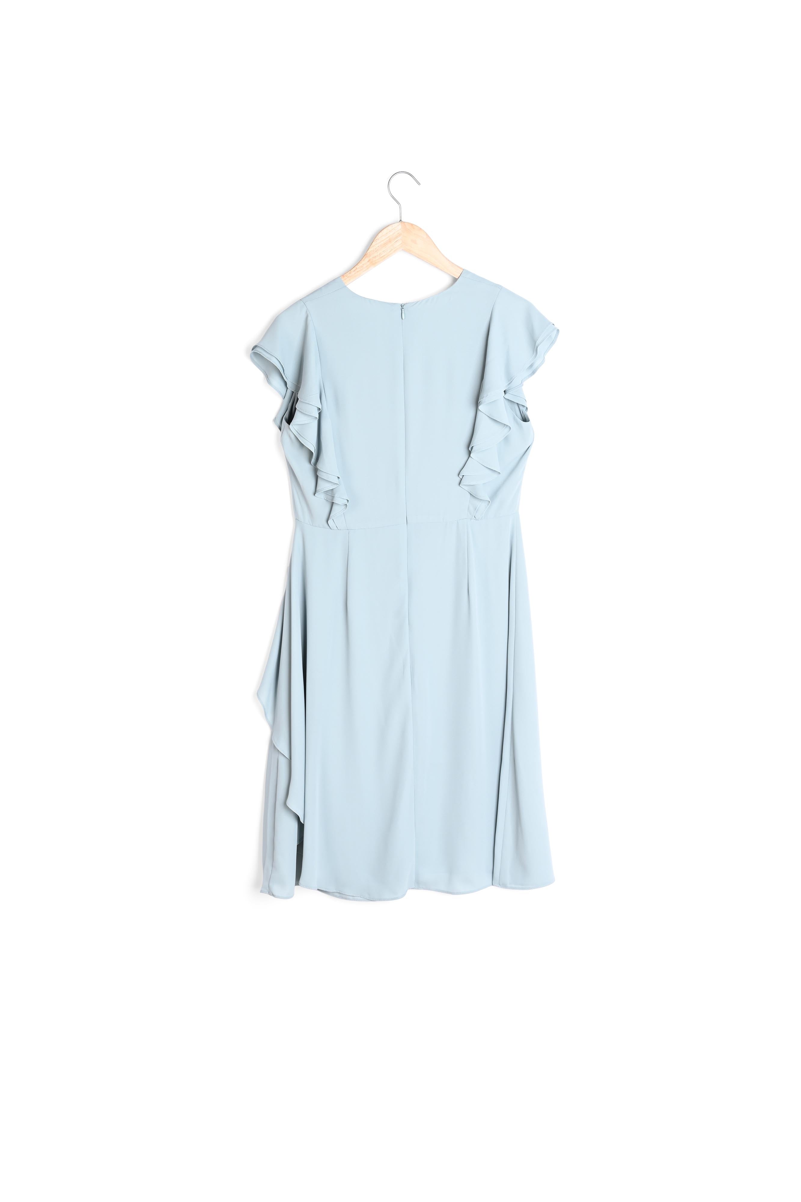 Robe à volants céladon Melanie Faume - seconde main