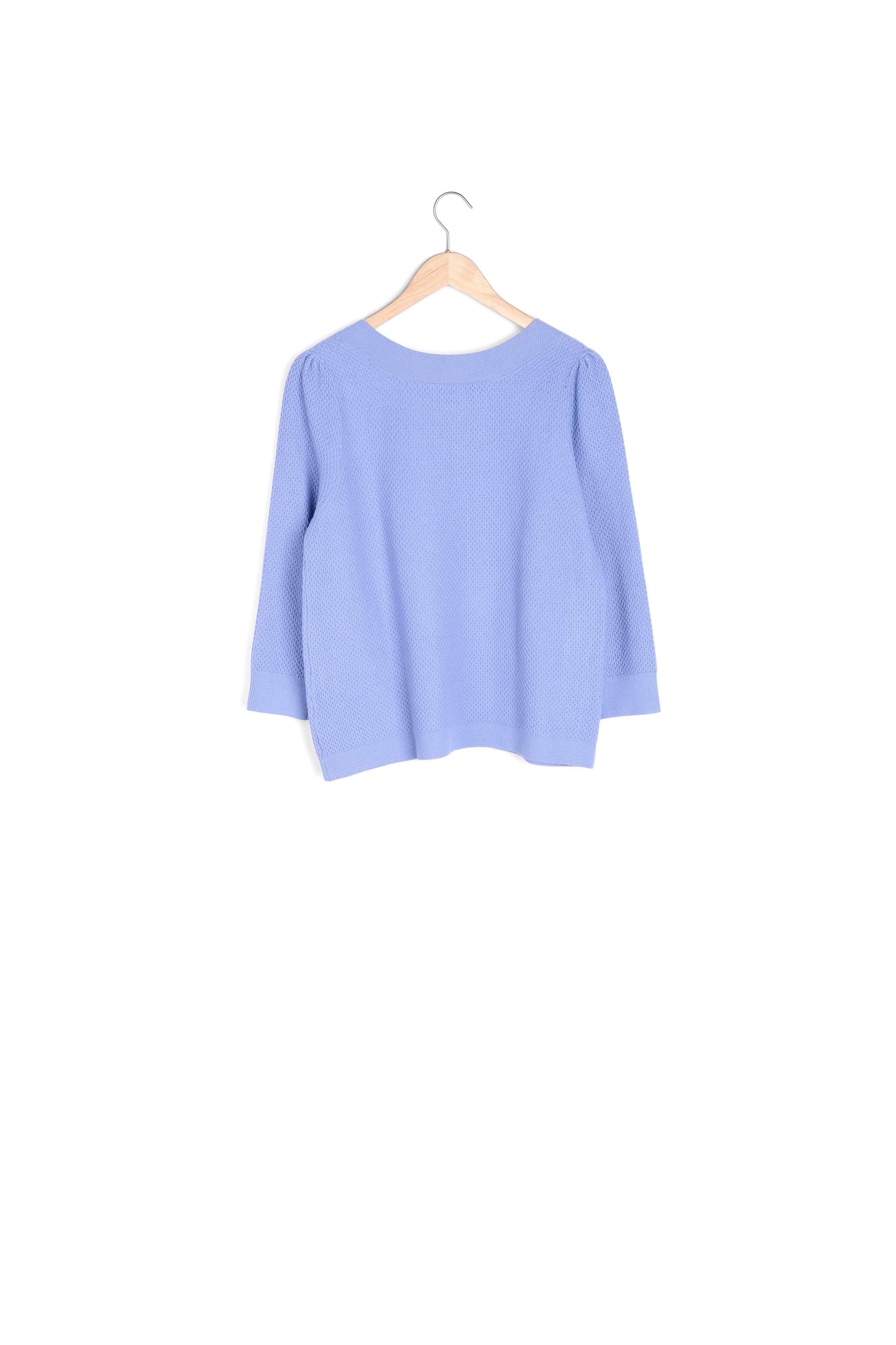 Pull lavande maille fantaisie Amore Faume - seconde main