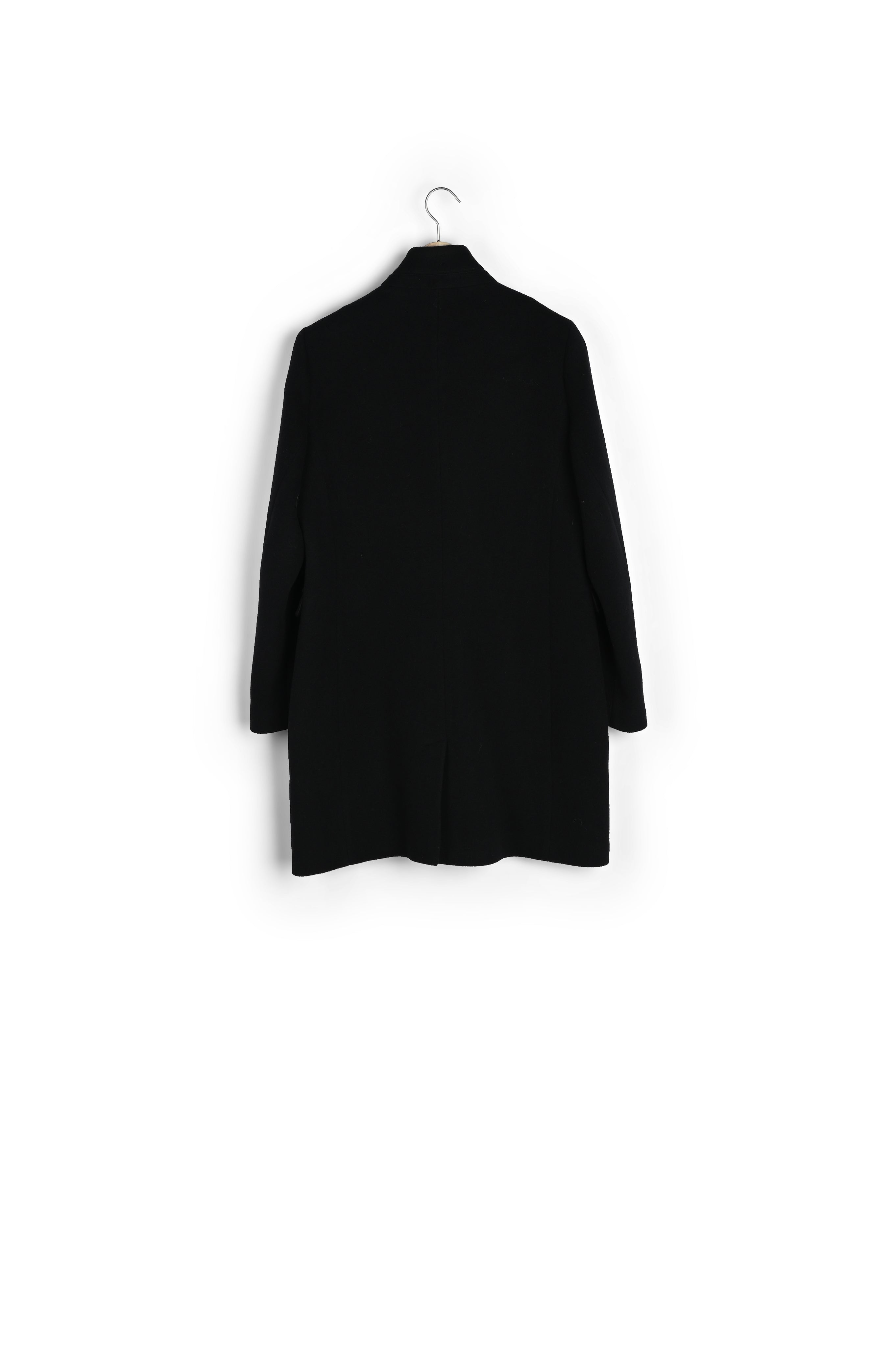 Manteau droit en laine noir Lucas Faume - seconde main