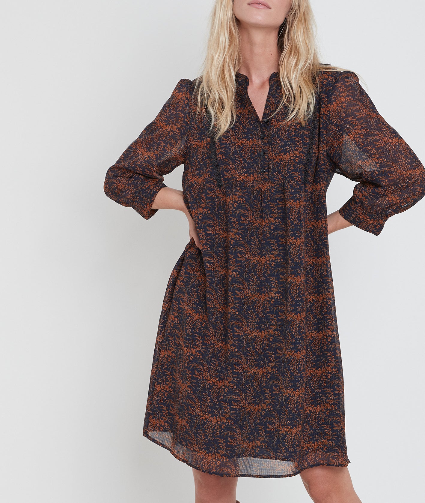 Robe imprimée Colline Faume - seconde main