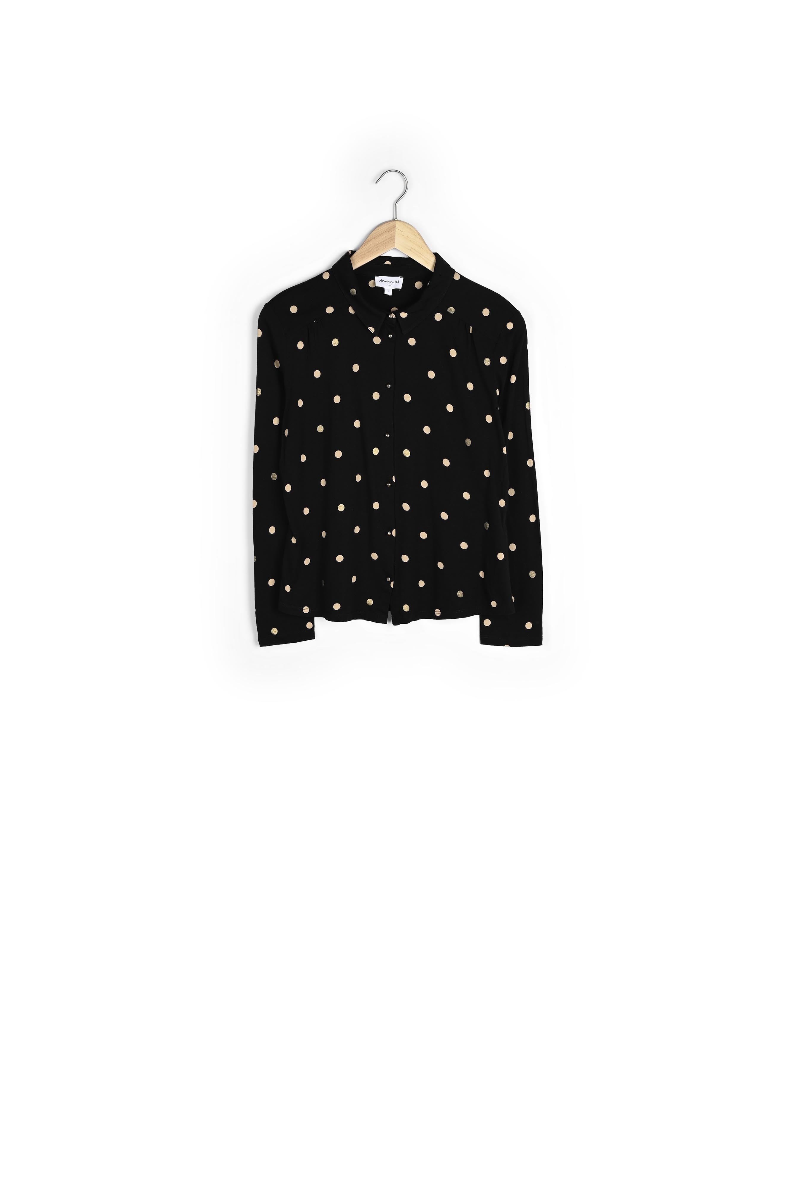 Chemise en jersey imprimé pois Celia Faume - seconde main