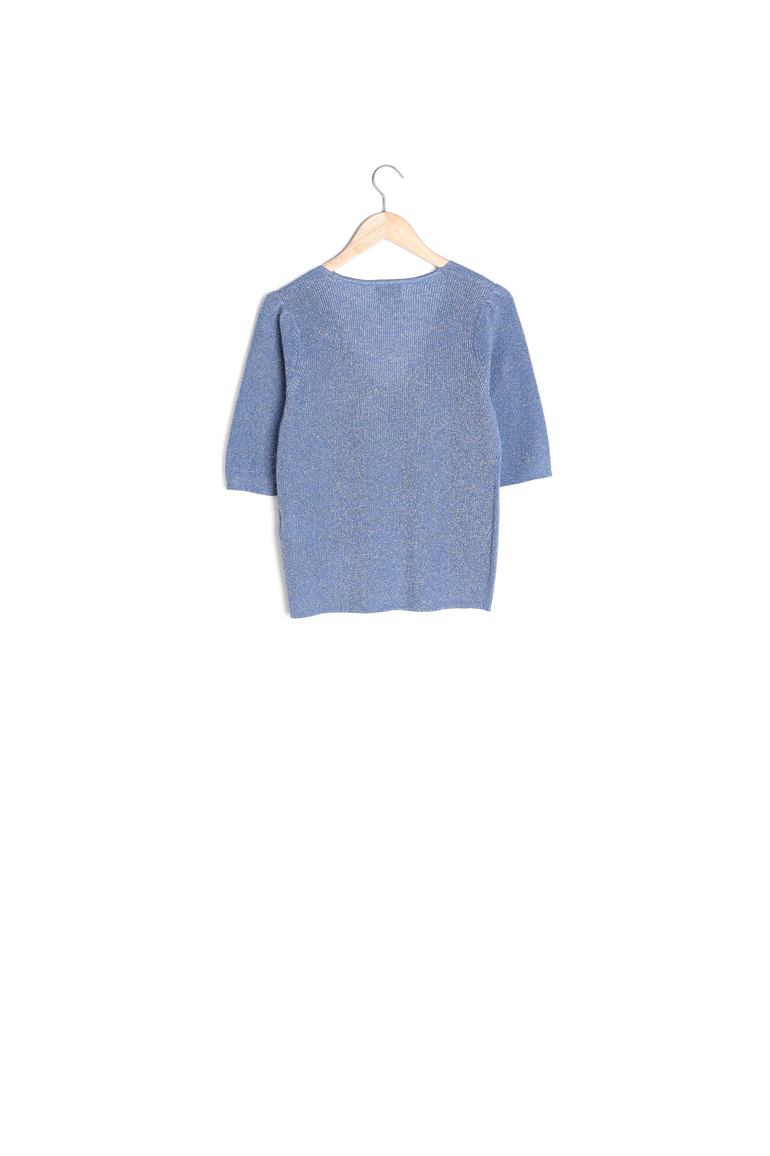 Pull pailleté bleu clair Petro Faume - seconde main