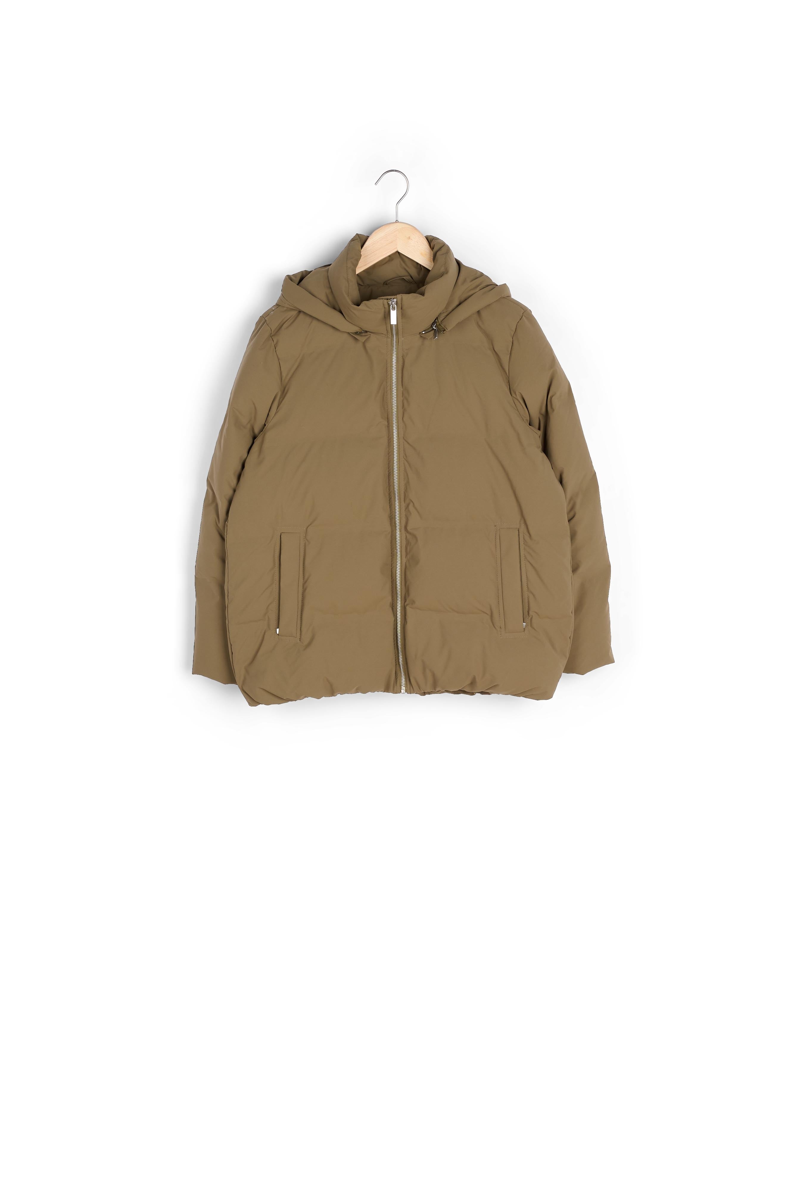 Doudoune courte kaki clair Mina Faume - seconde main