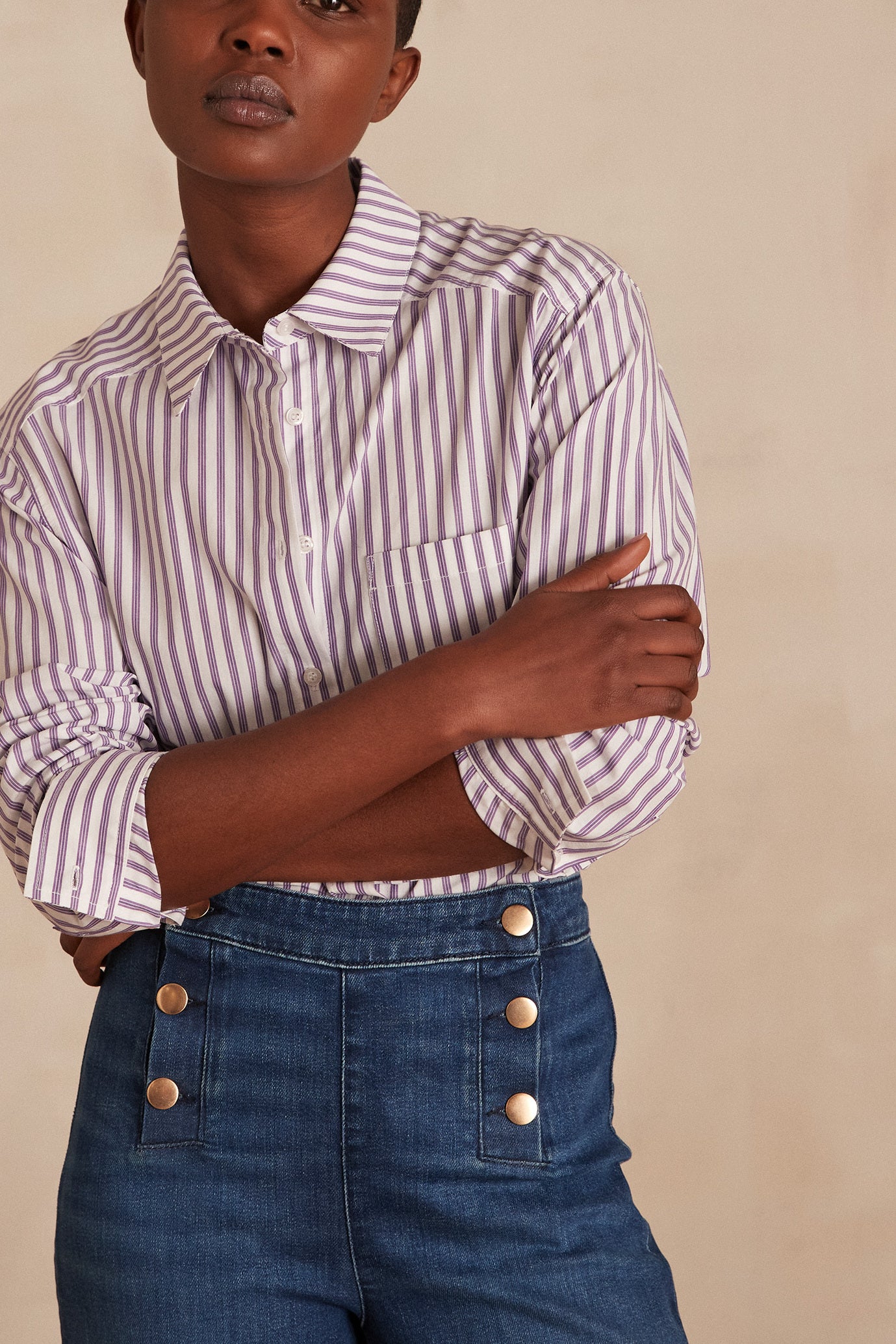 Chemise rayée Thomas Faume - seconde main