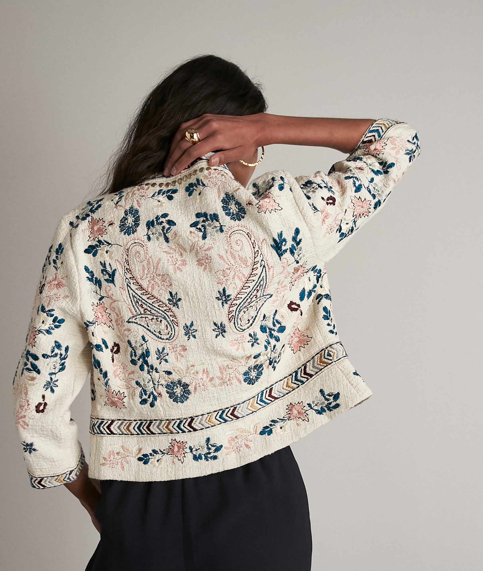 Veste brodé à la main Dora Faume - seconde main