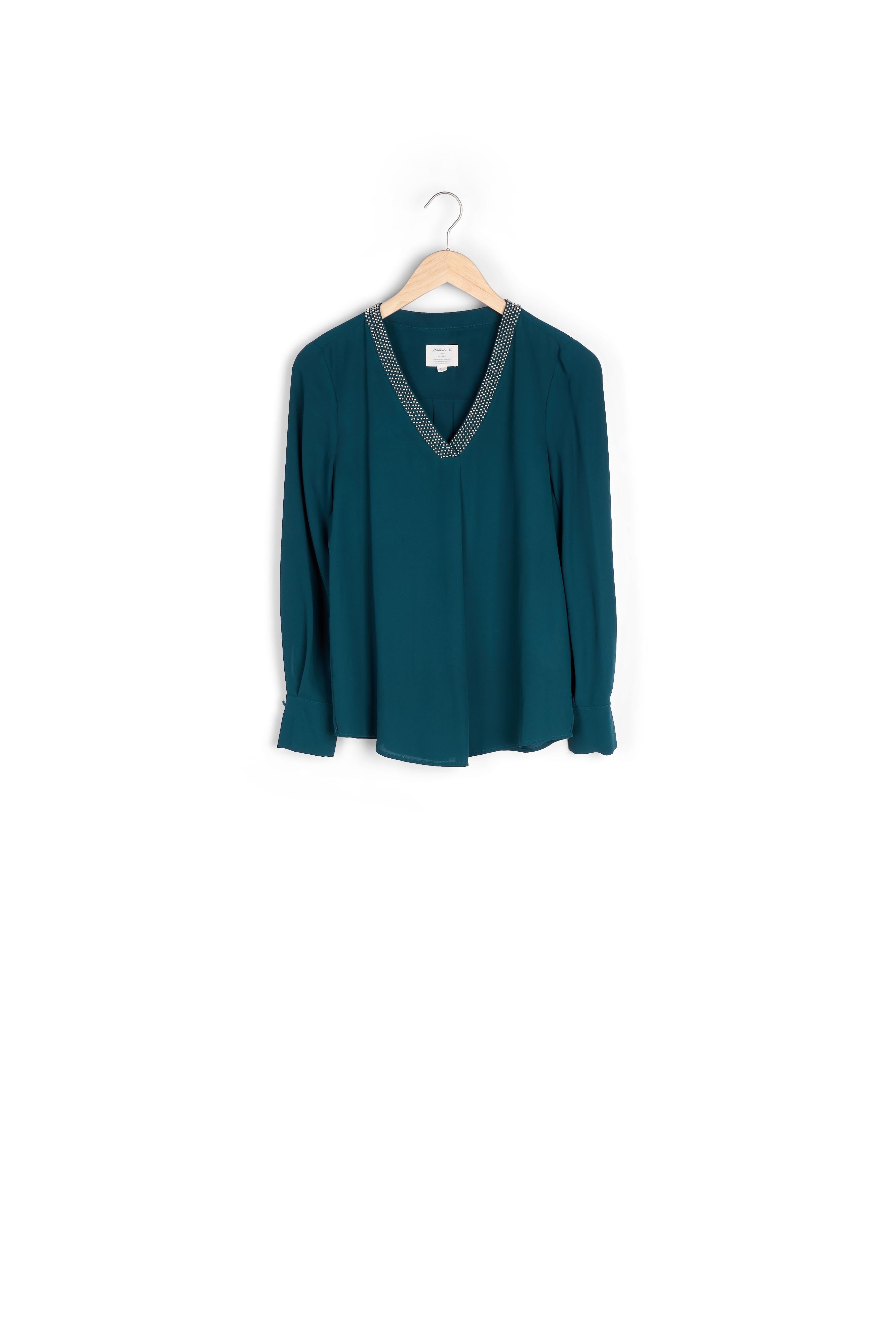 Blouse cyprès en polyester recyclé Edana Faume - seconde main