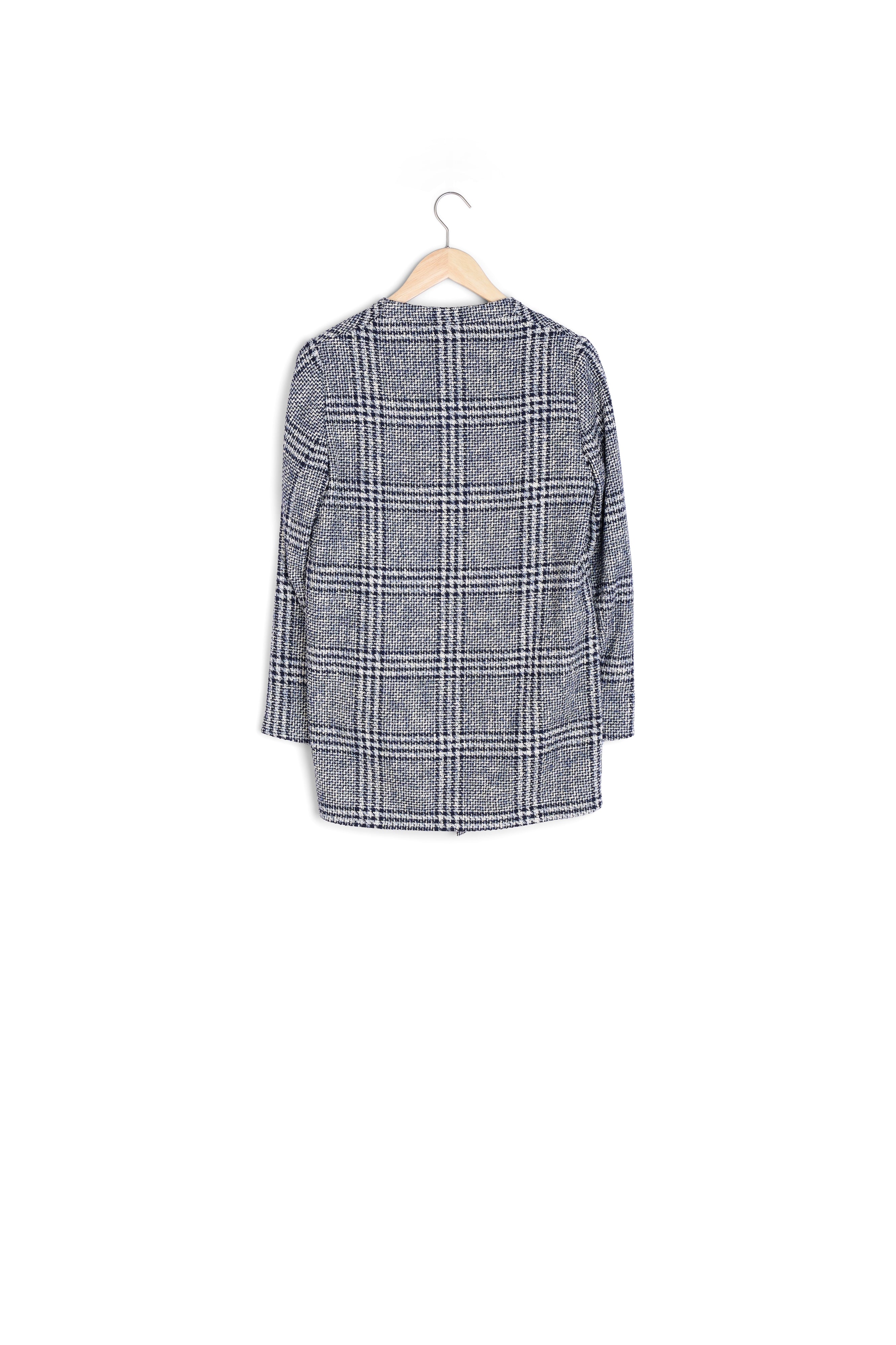 Veste waterfall à carreaux Louna Faume - seconde main