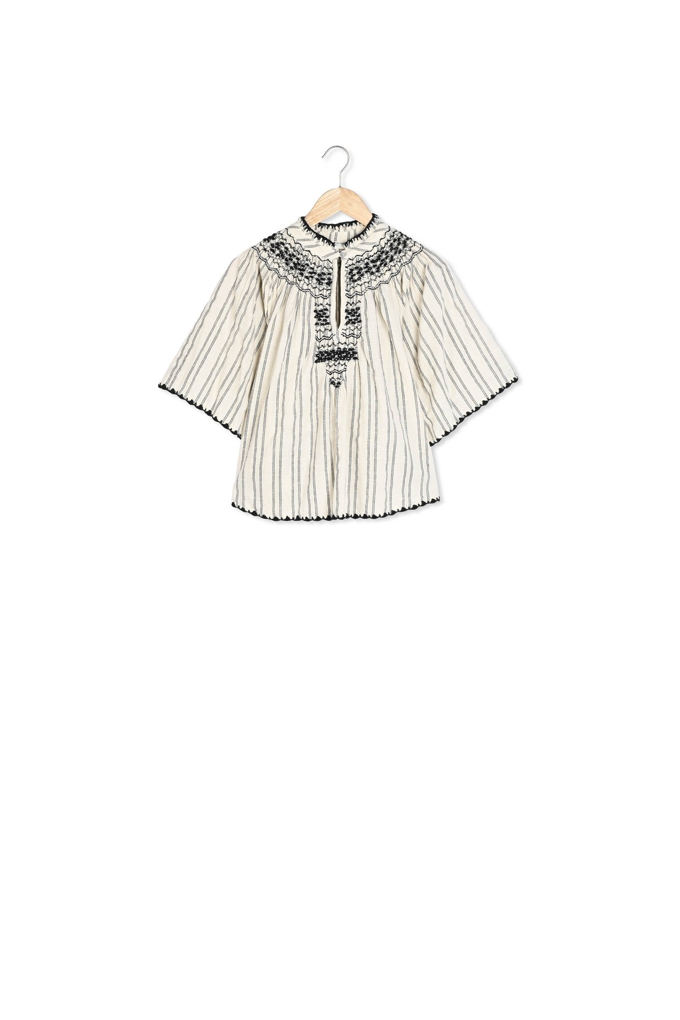 Blouse PEGASE en coton brodée Faume - seconde main