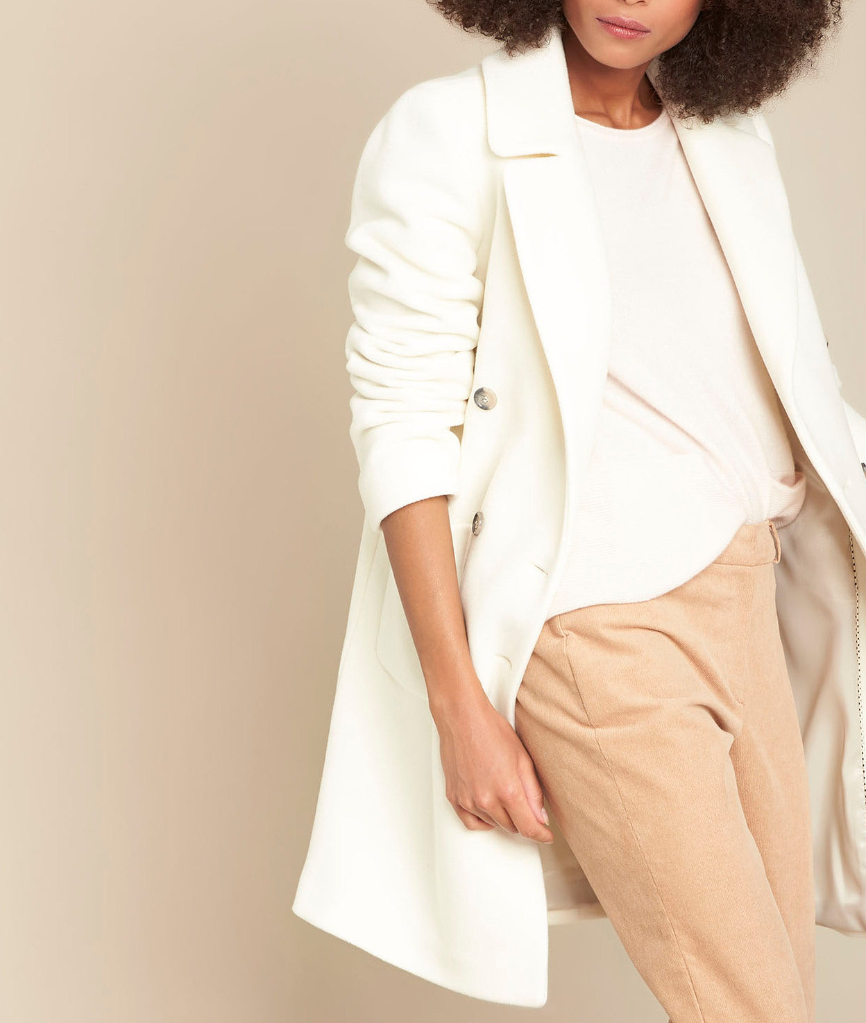 Pull rose poudre en cachemire Fog Faume - seconde main