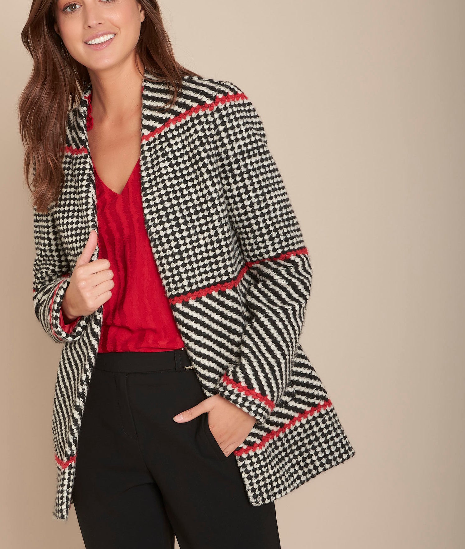 Veste à carreaux Dame Faume - seconde main