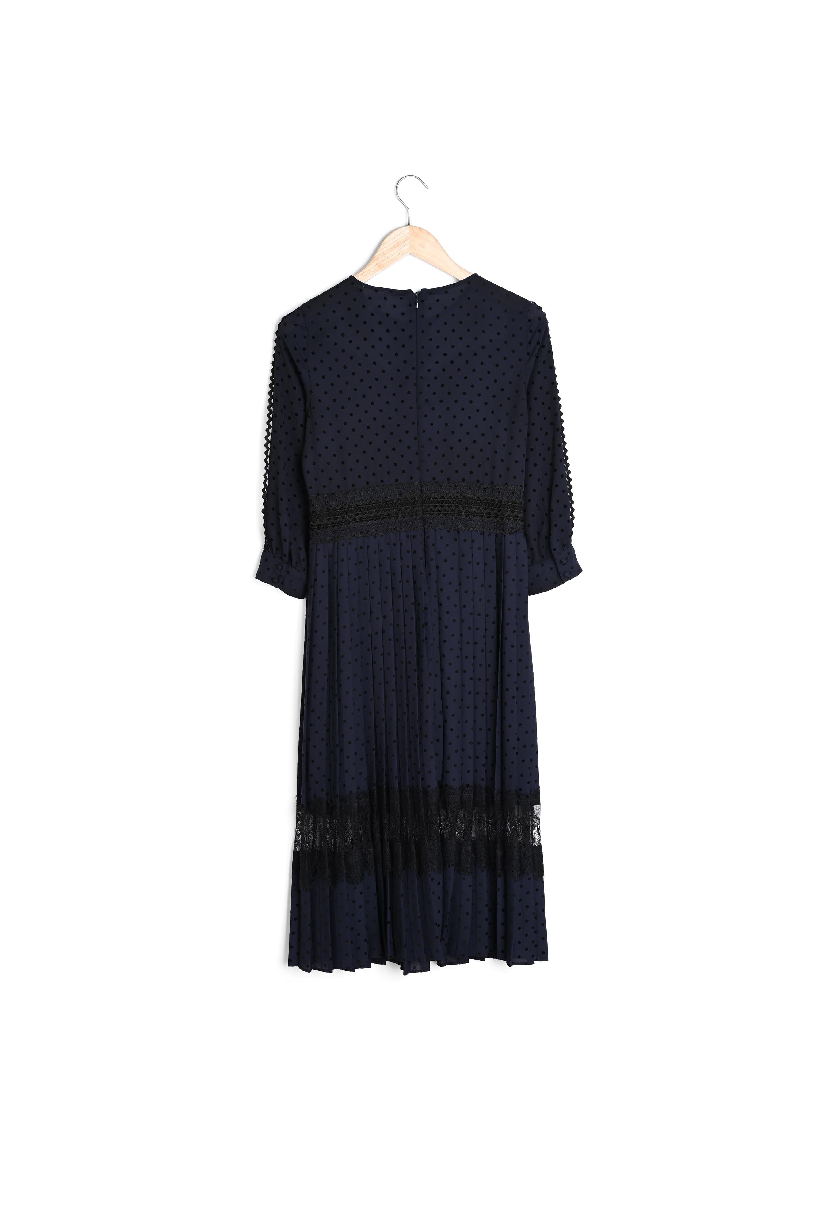 Robe longue à pois Orka Faume - seconde main