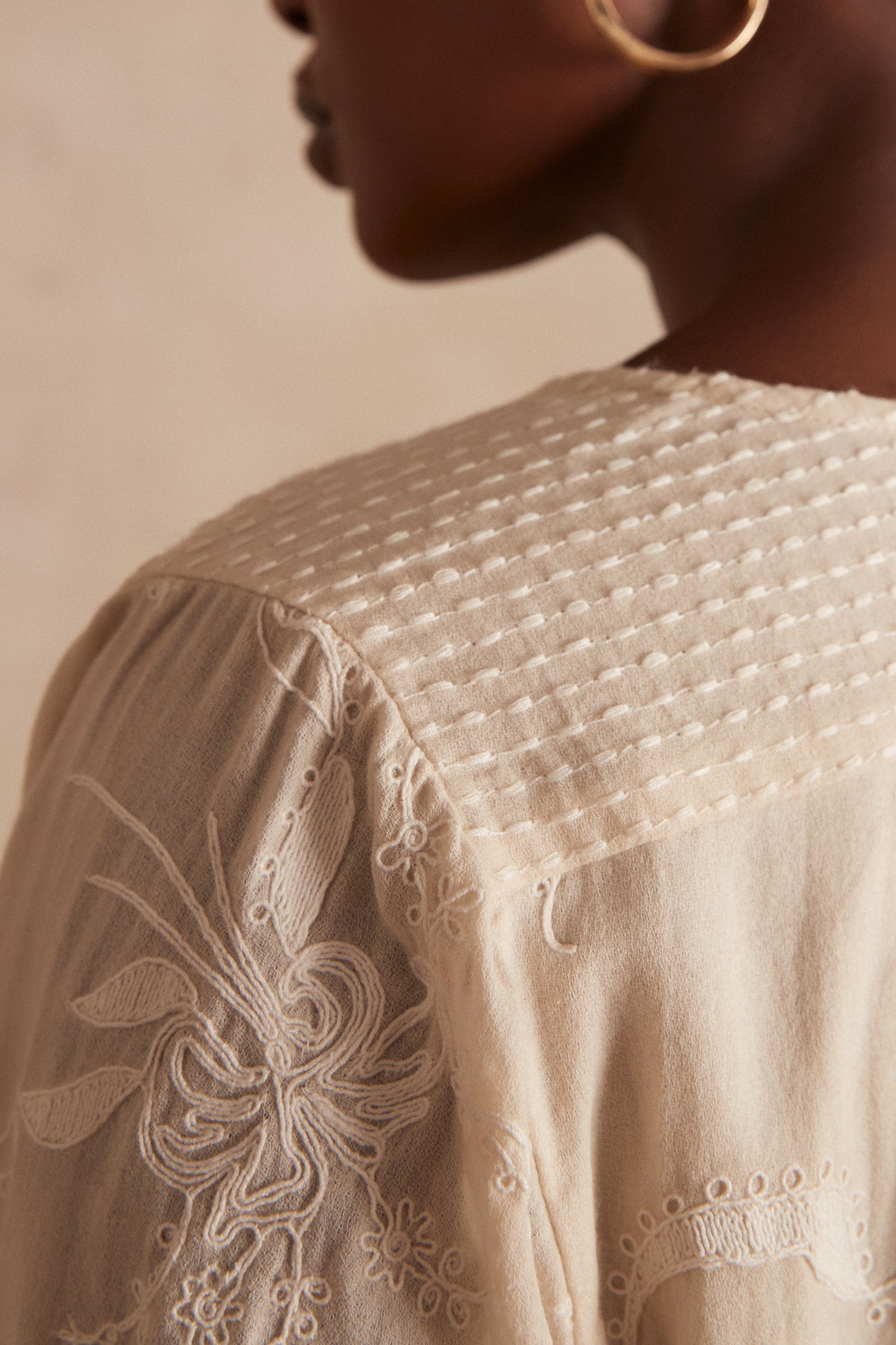 Blouse brodée Candice Faume - seconde main