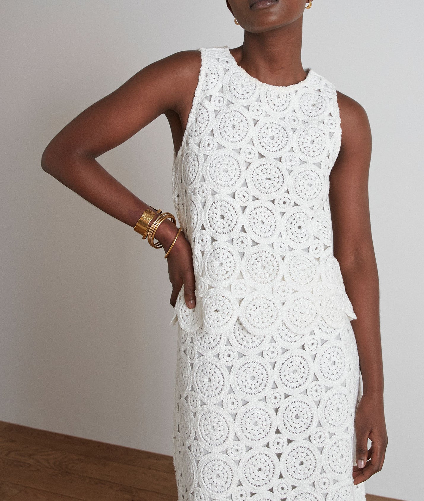 Top en crochet Lily Faume - seconde main