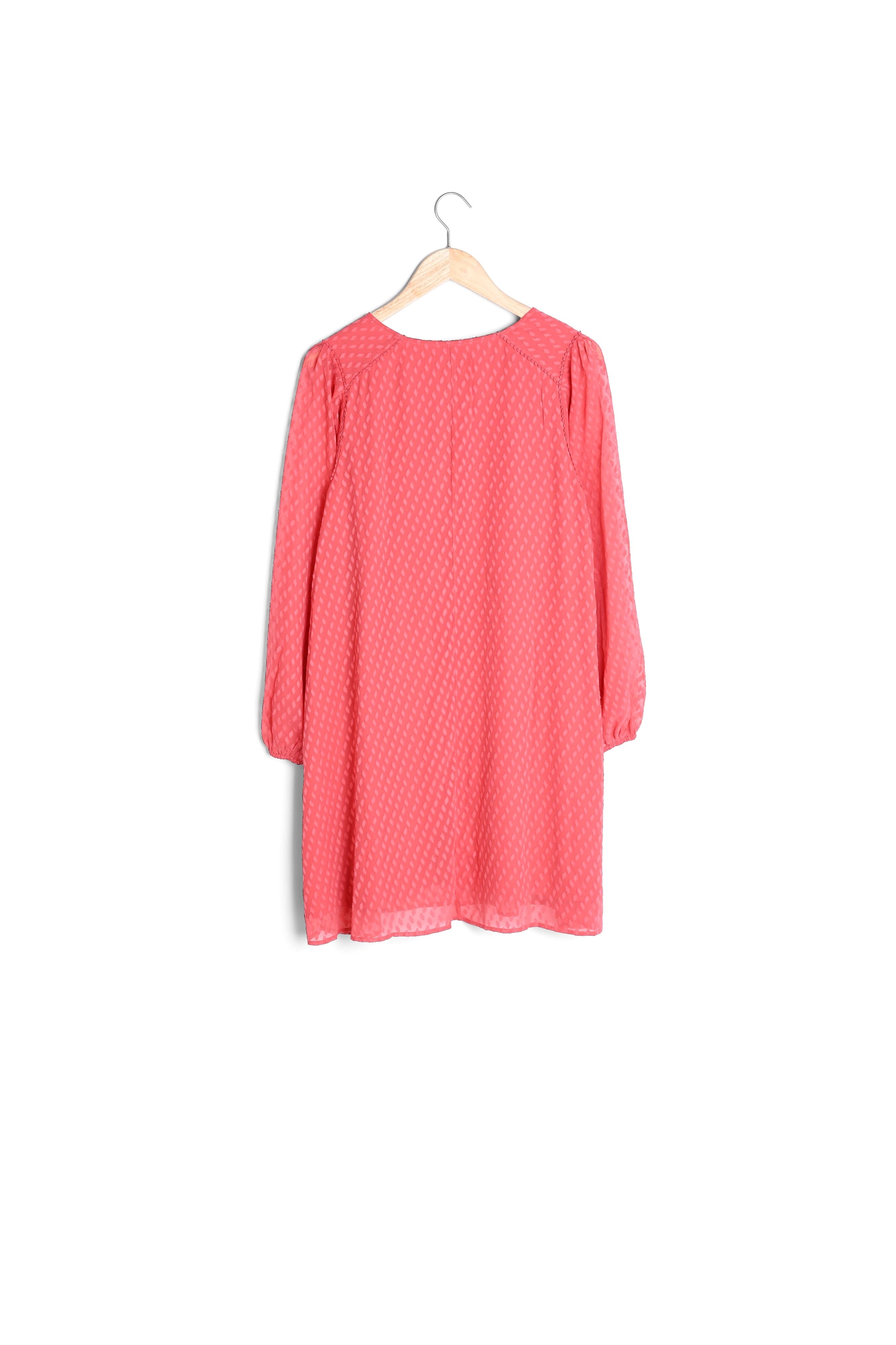 Robe corail plumetis Marcia Faume - seconde main