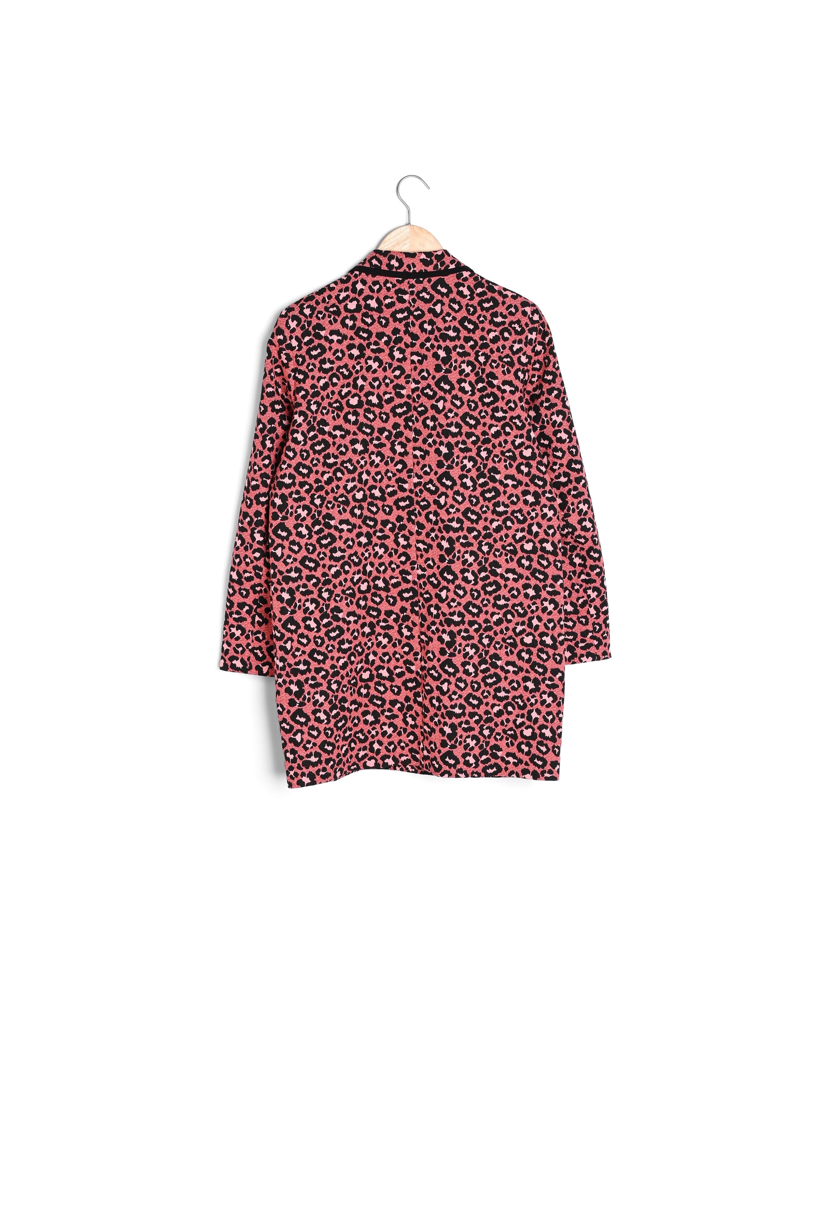Manteau corail imprimé animalier Donna Faume - seconde main