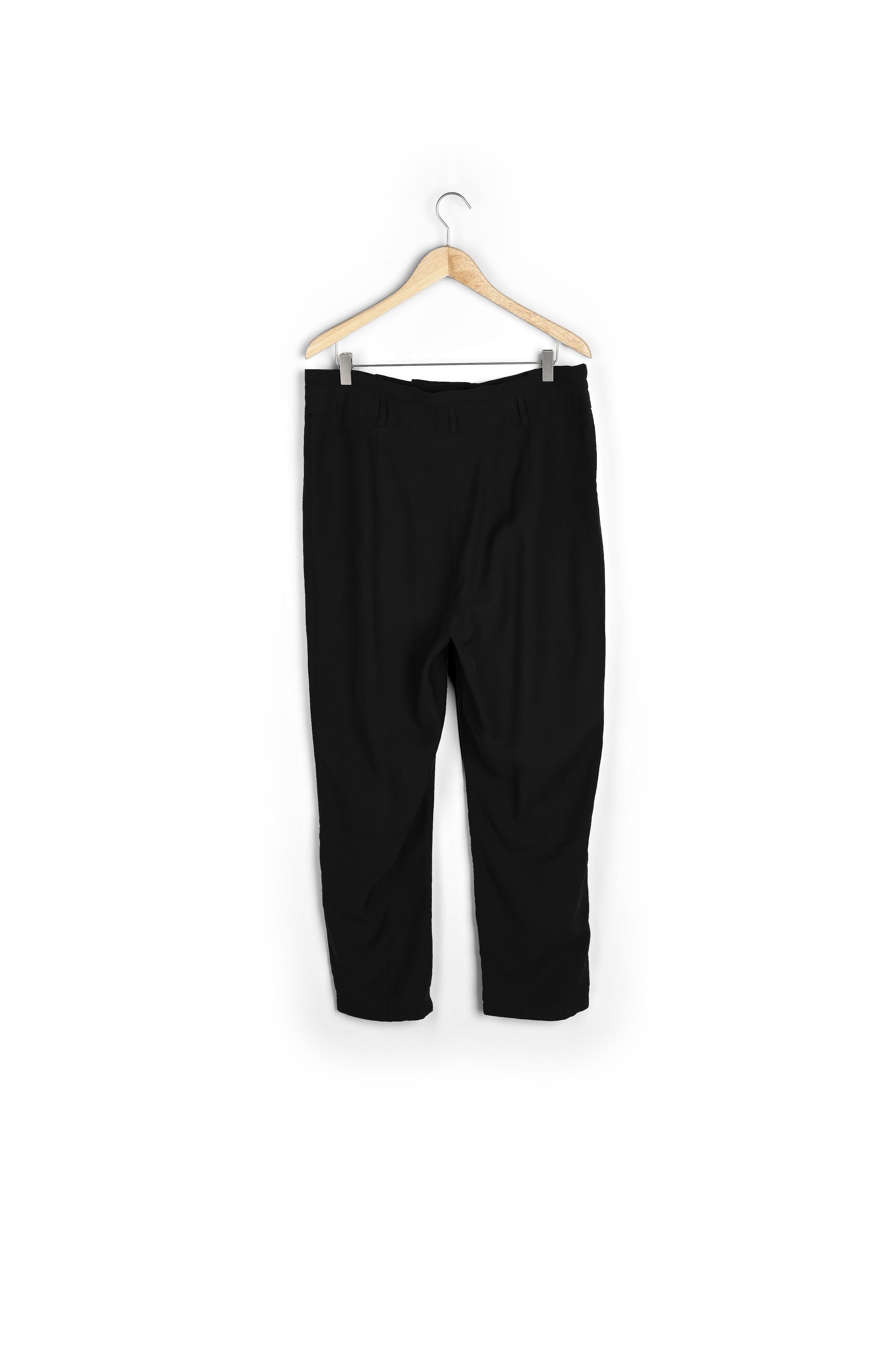 Pantalon cigarette taille haute noir Theo Faume - seconde main