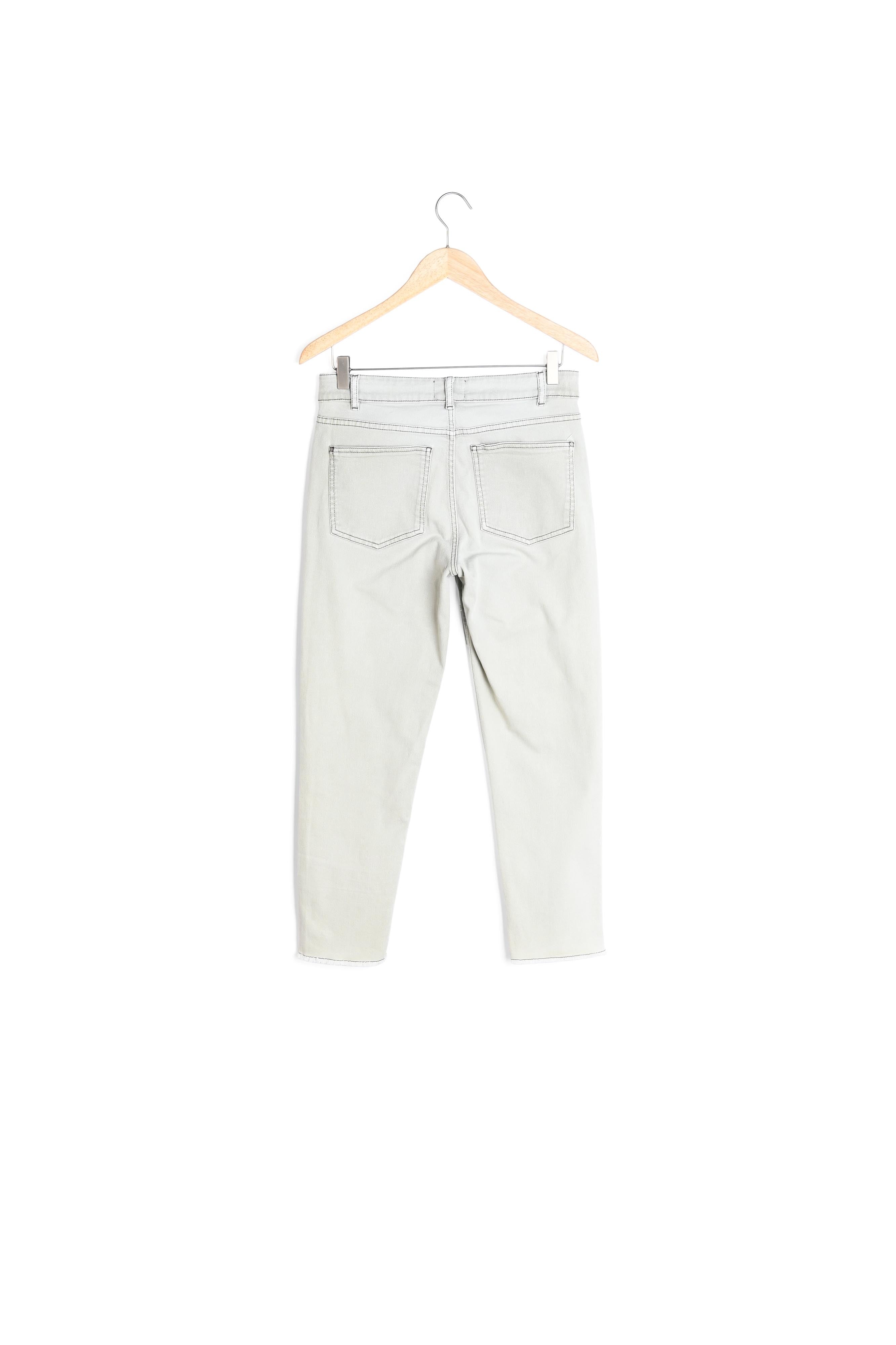 Jean en coton kaki clair Pearl Faume - seconde main