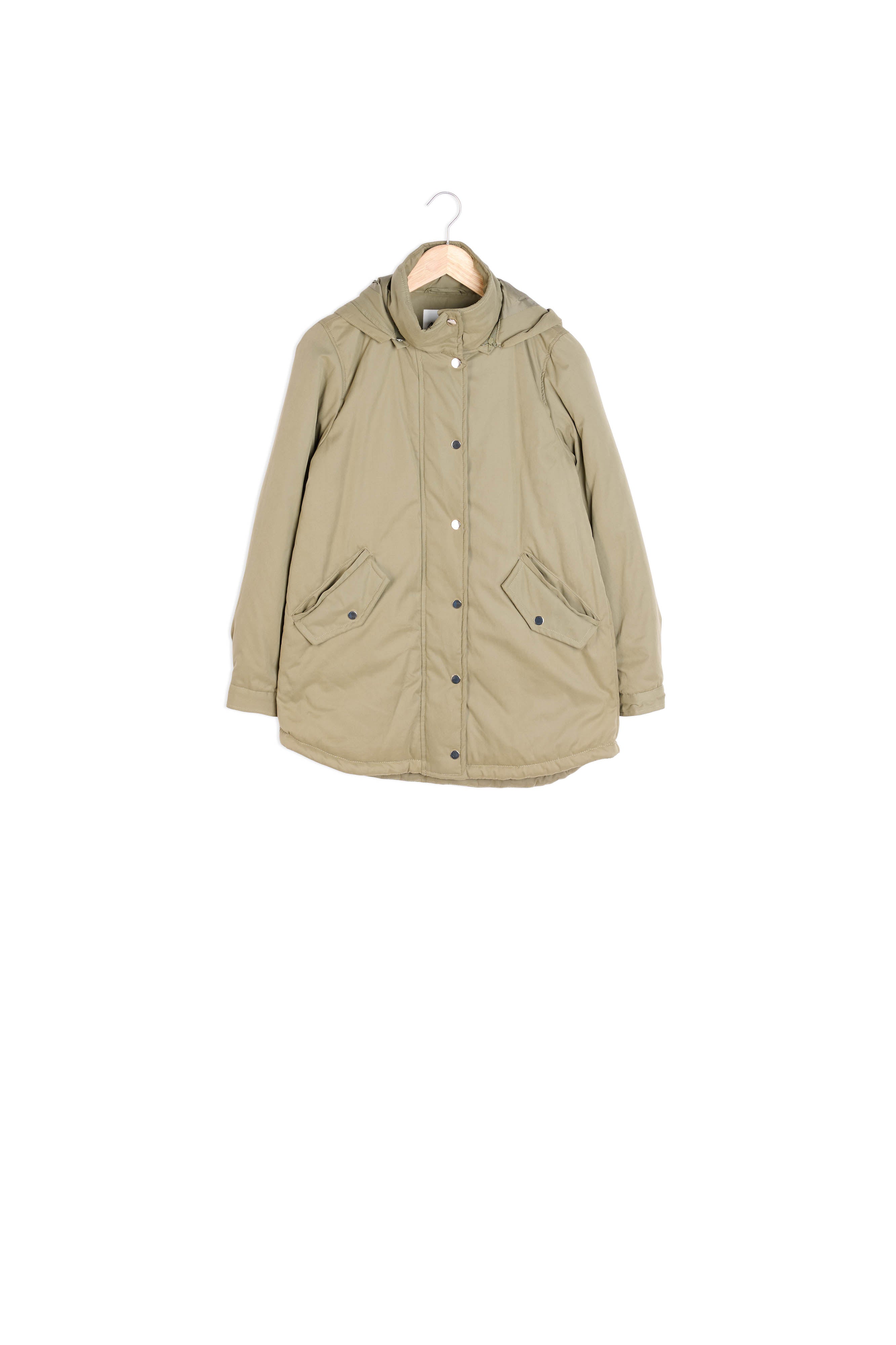 Parka courte verte Melie Faume - seconde main