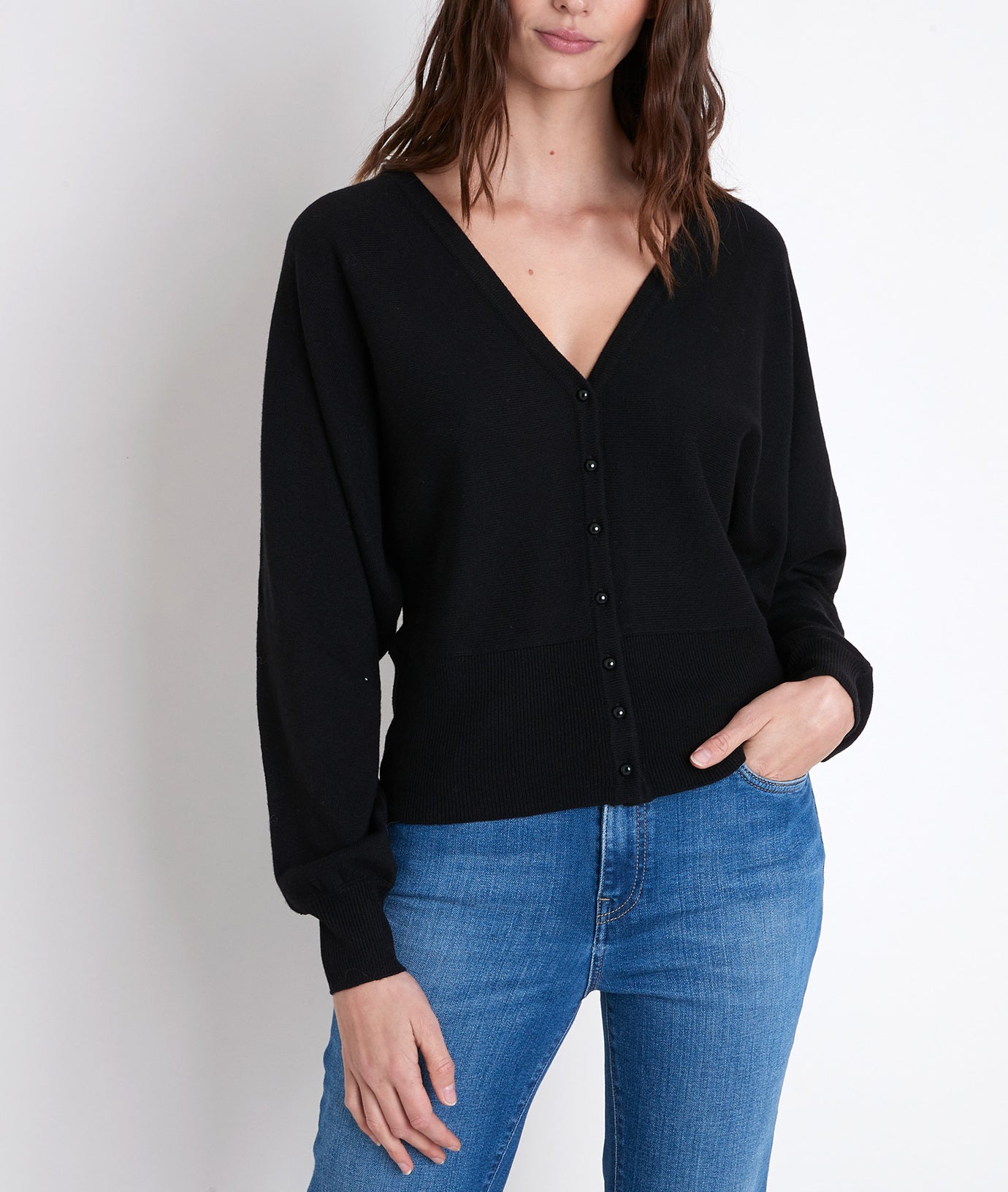 Gilet en polyamide recyclé noir Aldo Faume - seconde main