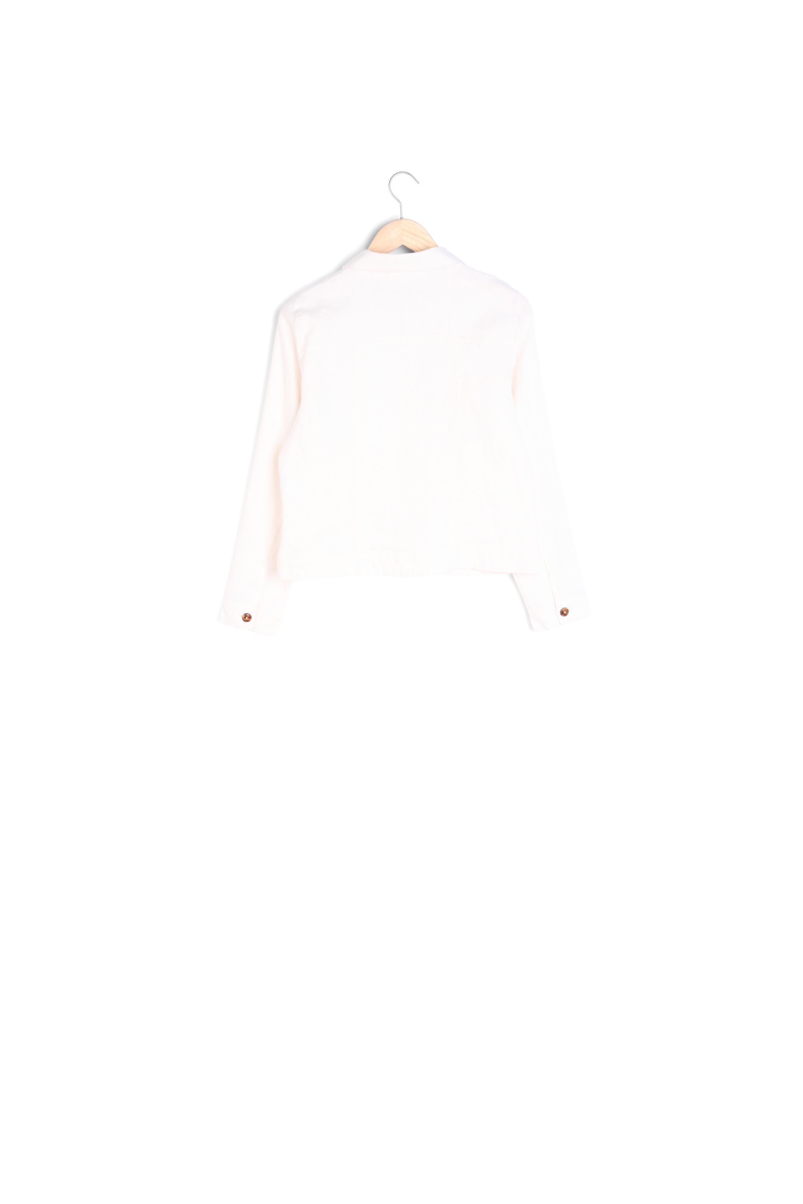 Veste courte en lin écru Clem Faume - seconde main