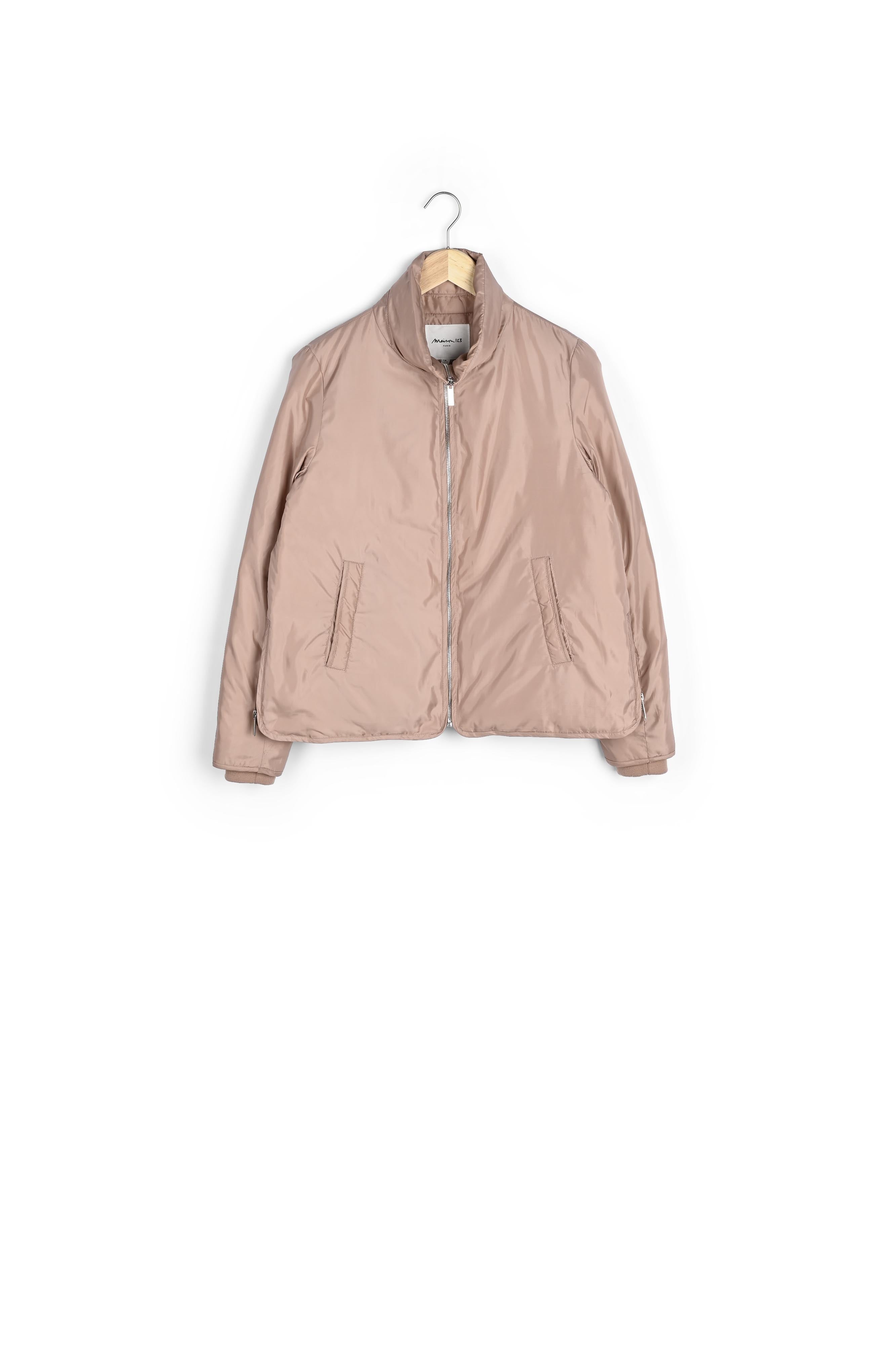 Doudoune lisse rose Leonie Faume - seconde main