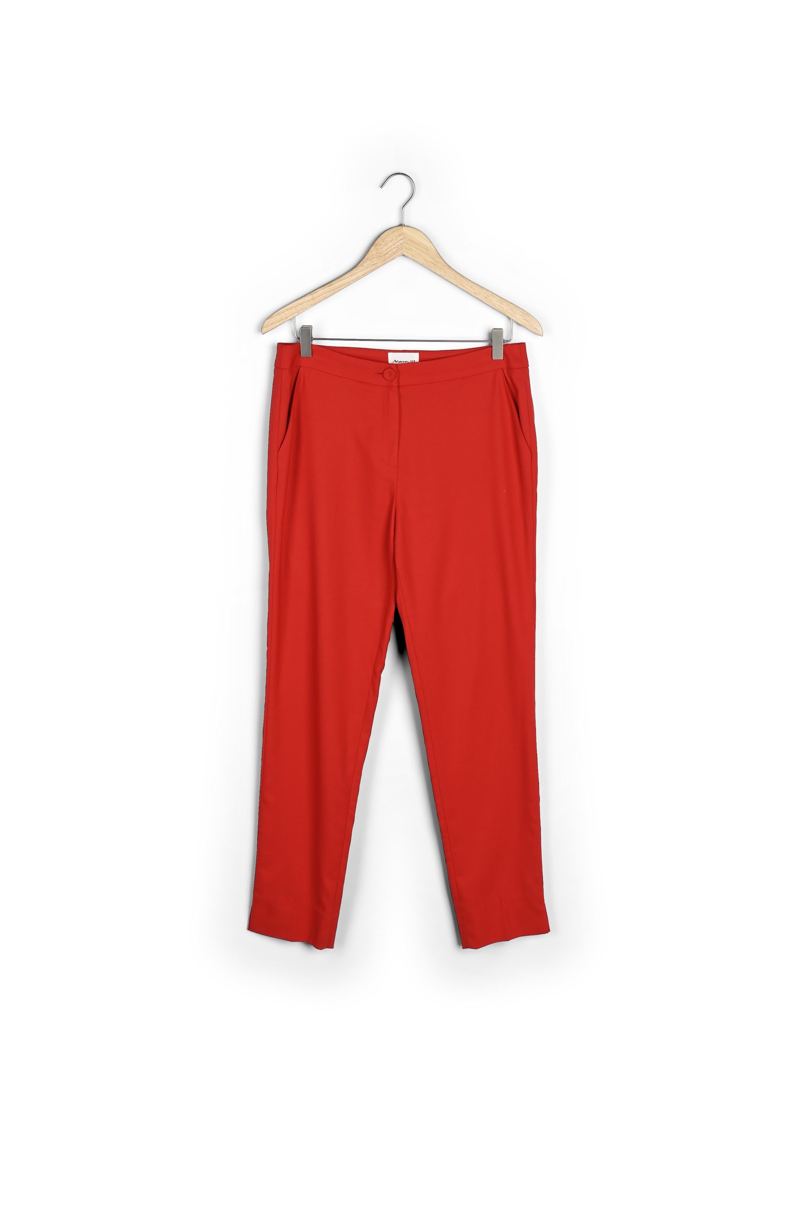 Pantalon rouge cigarette Emile Faume - seconde main