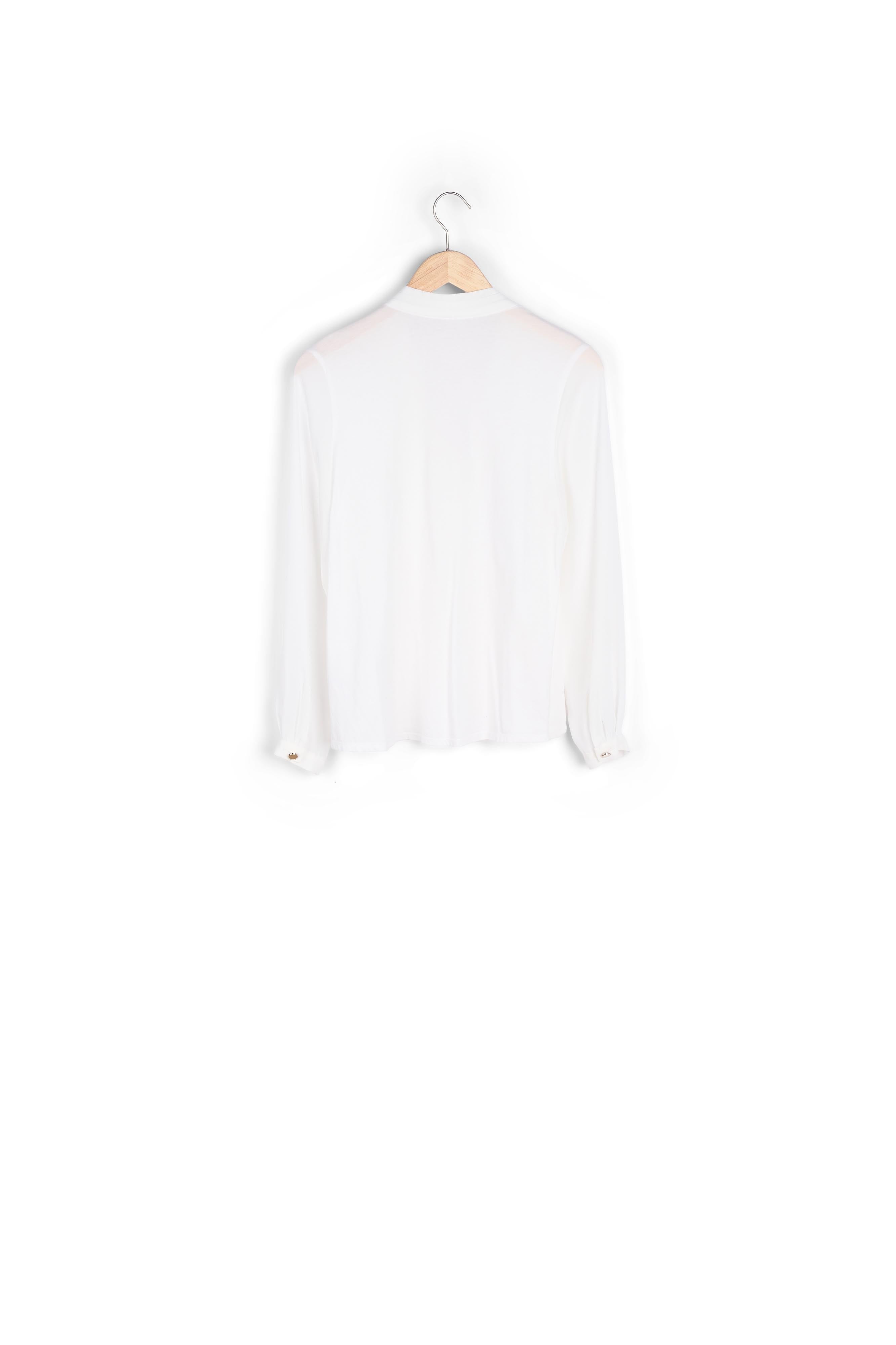 Blouse écrue bi-matière Davina Faume - seconde main