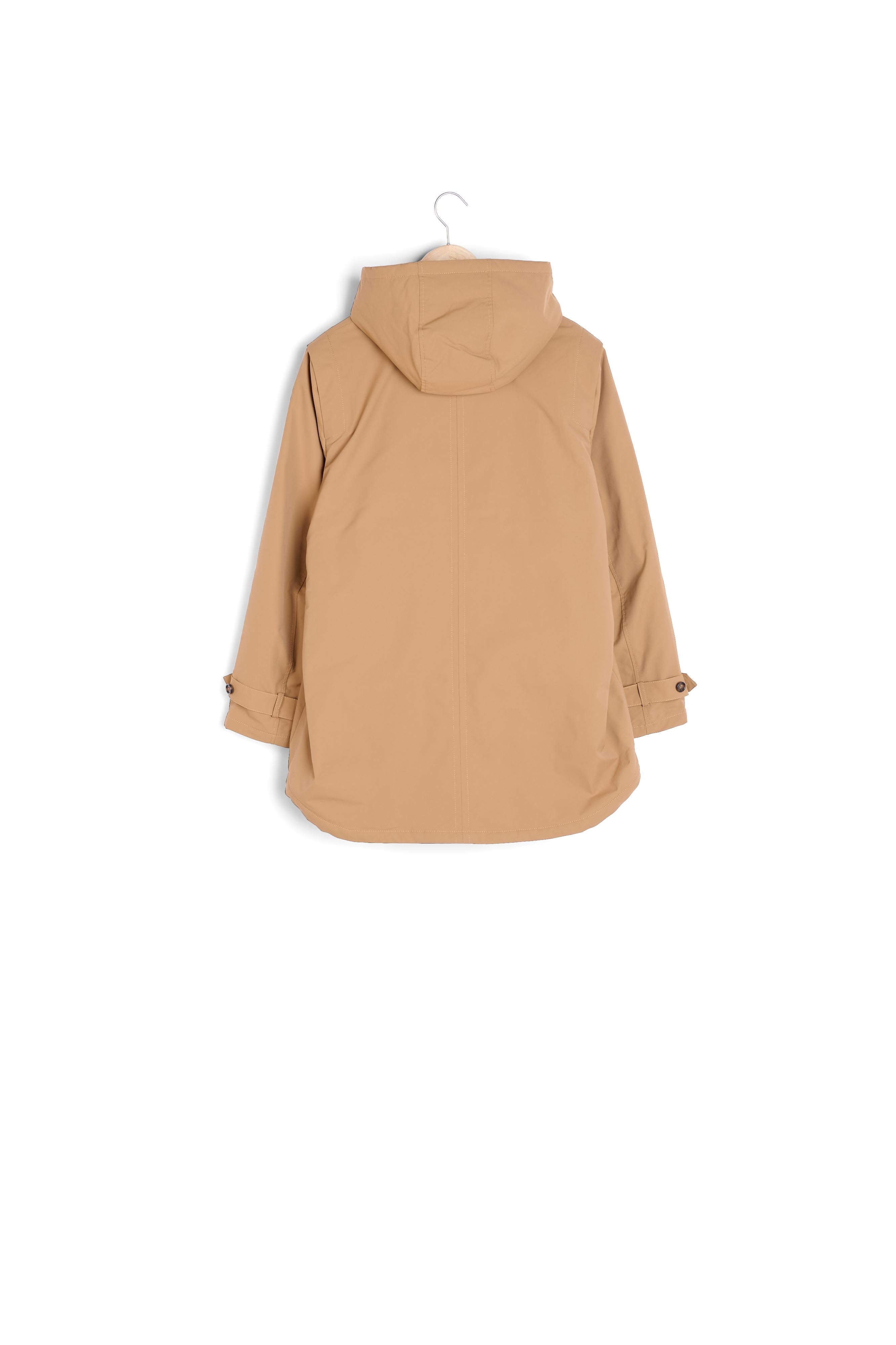 Parka fourrée à capuche camel Gaby Faume - seconde main