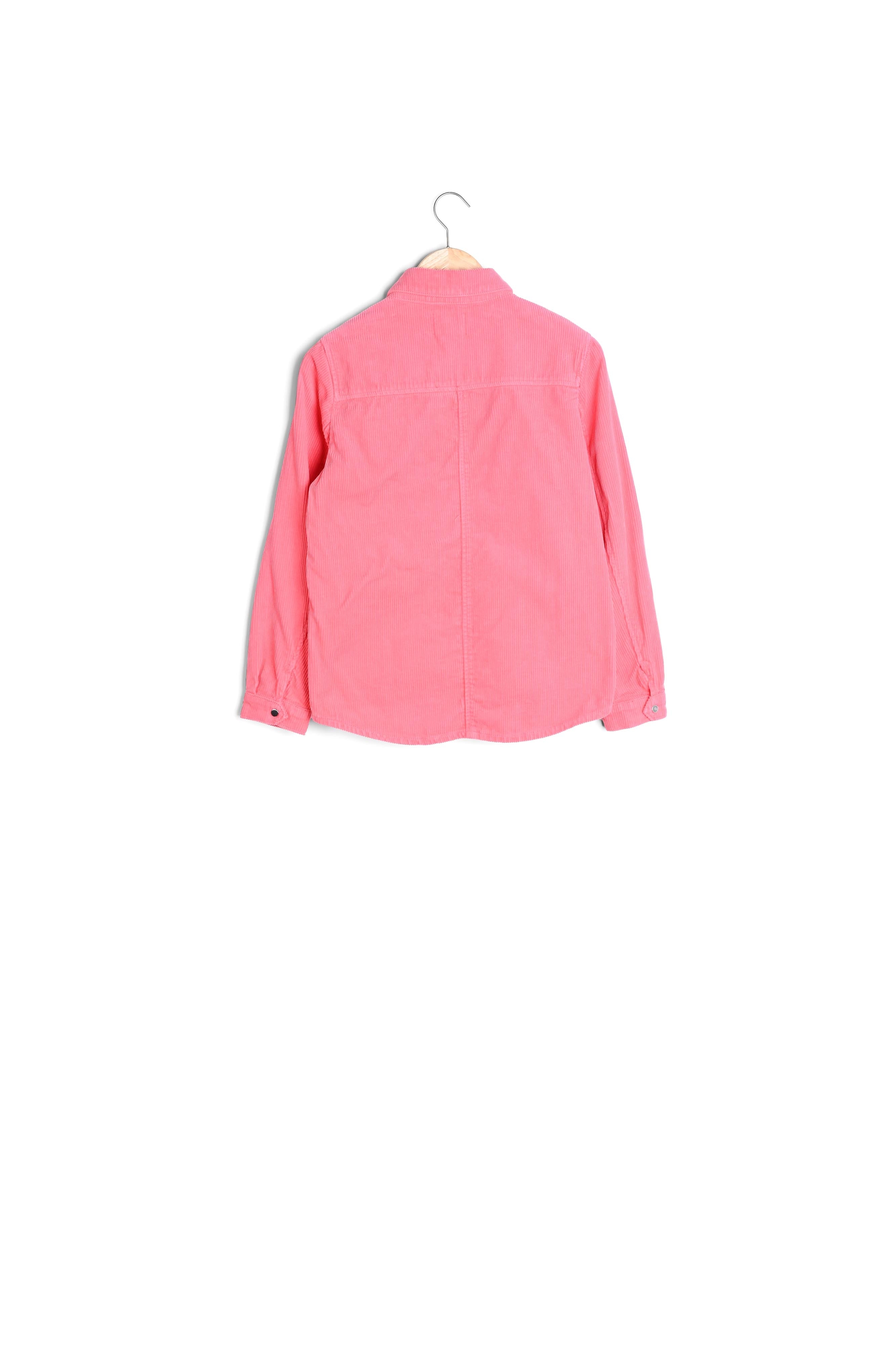 Surchemise en velours côtelé rose Fanilo Faume - seconde main