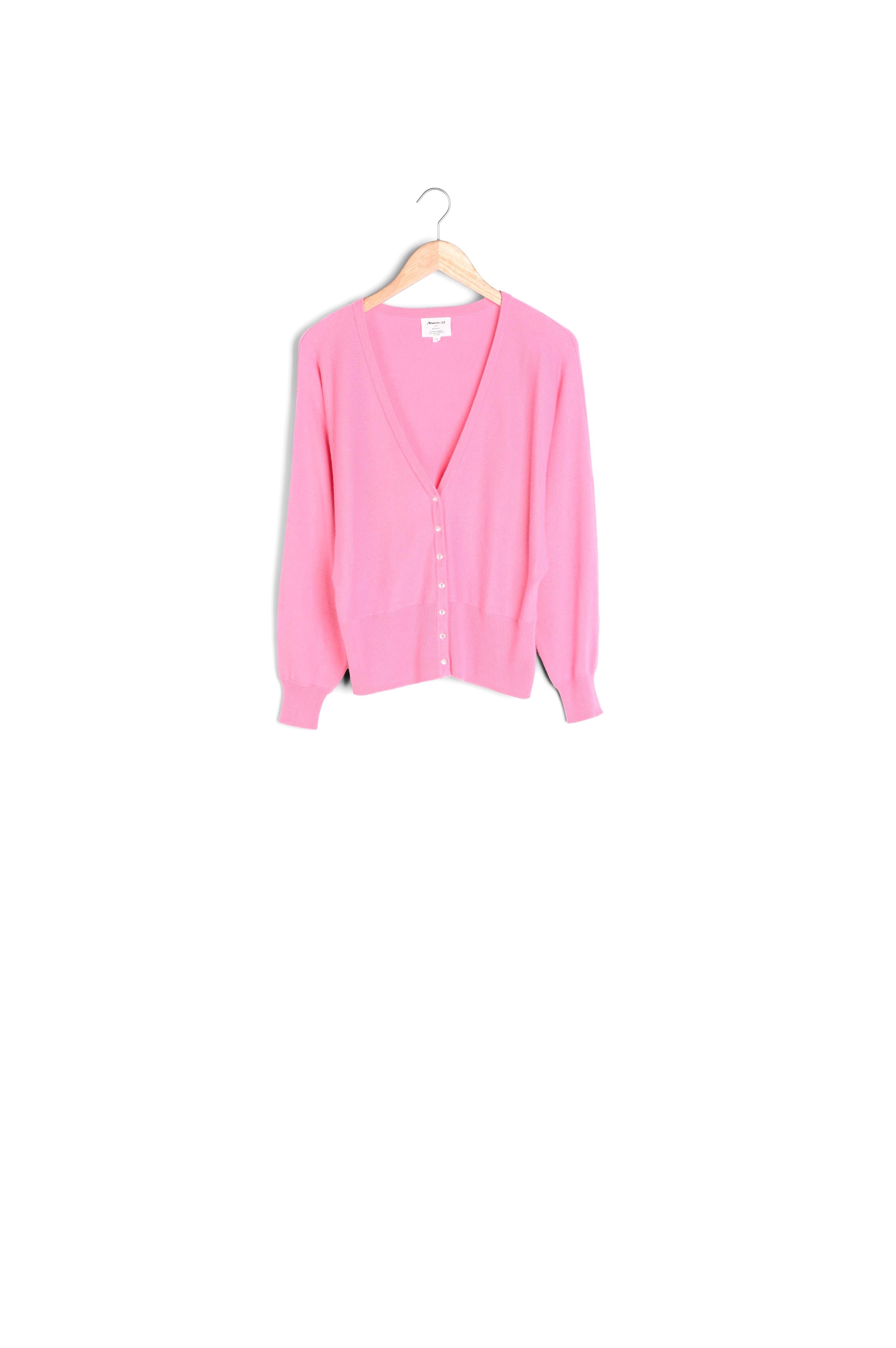 Gilet en polyamide recyclé rose Aldo Faume - seconde main