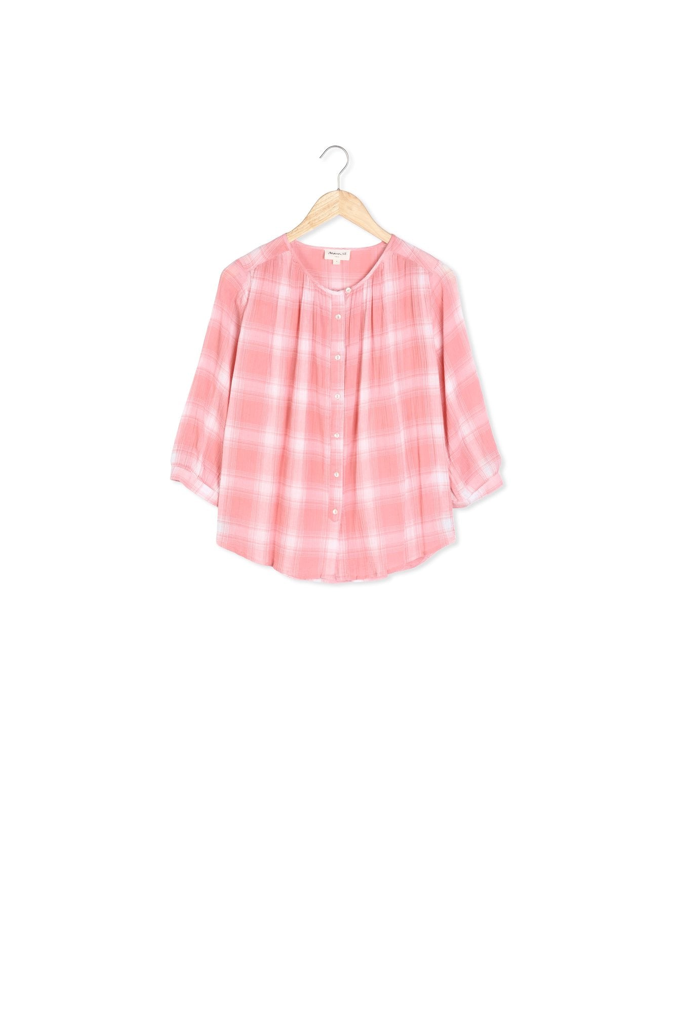 Blouse POMME en coton à  carreaux Faume - seconde main