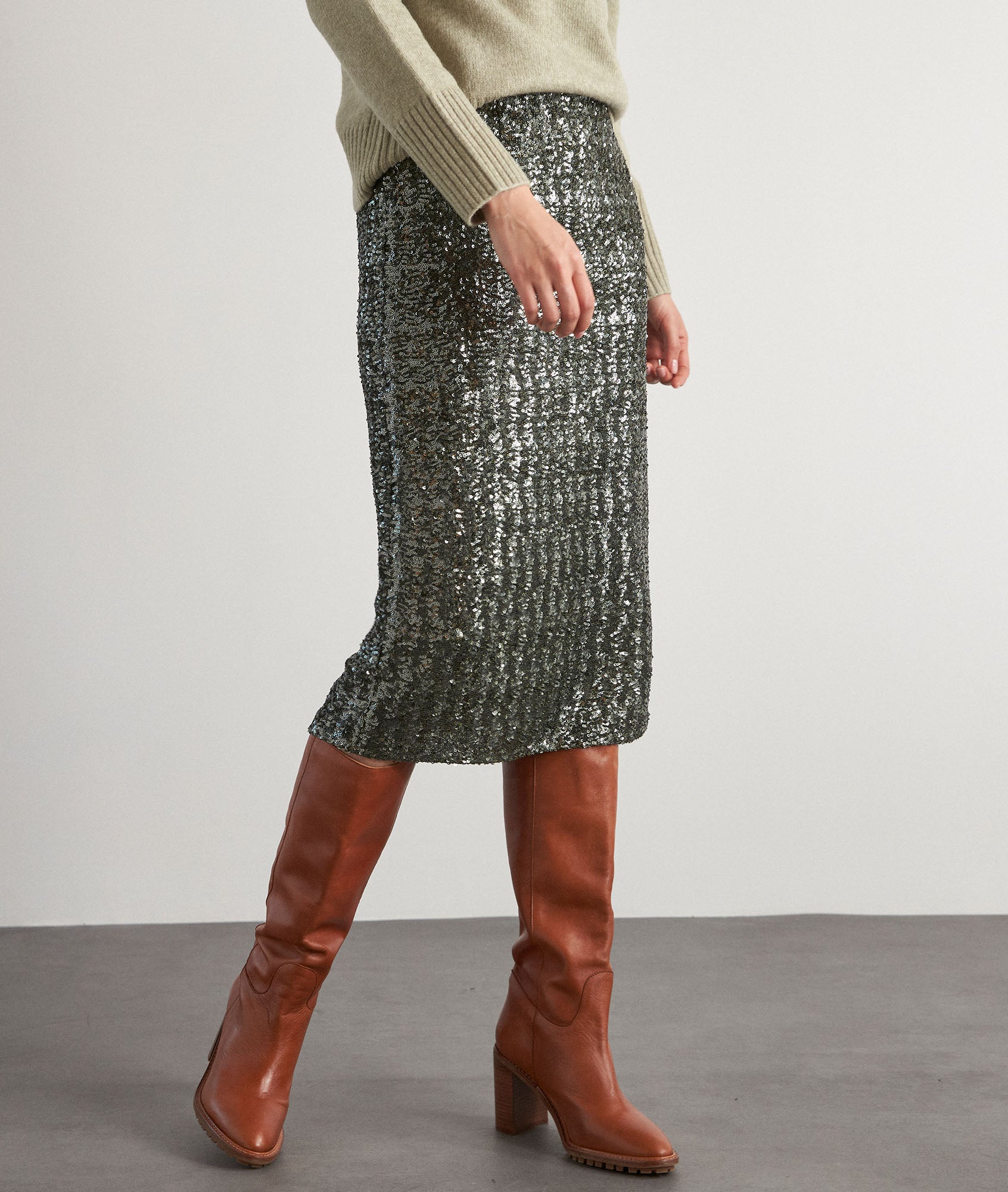 Jupe à sequins ARIEL Faume - seconde main