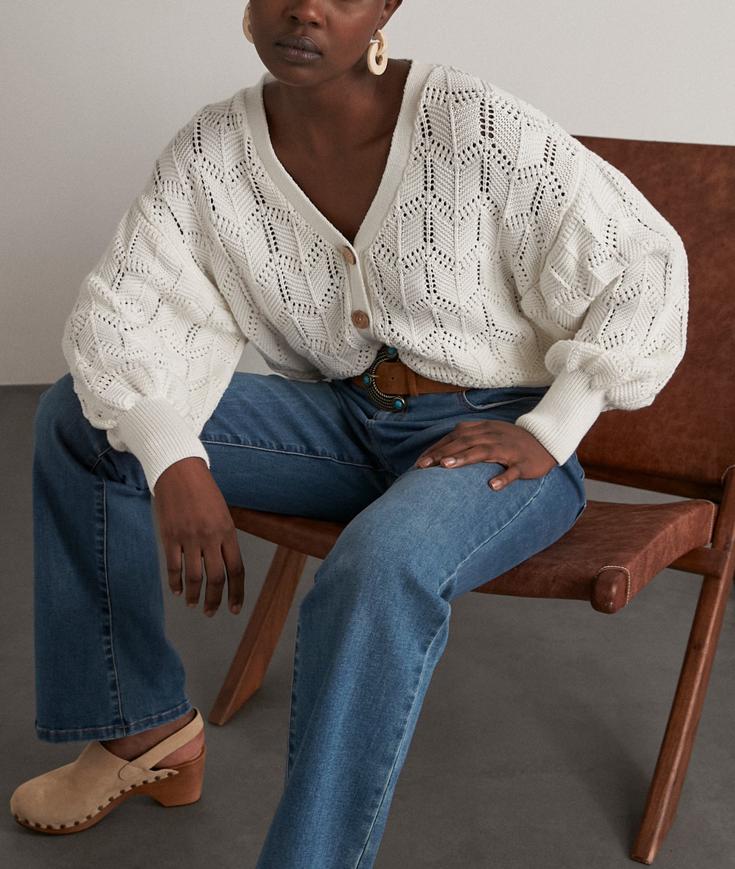 Cardigan Moka Faume - seconde main