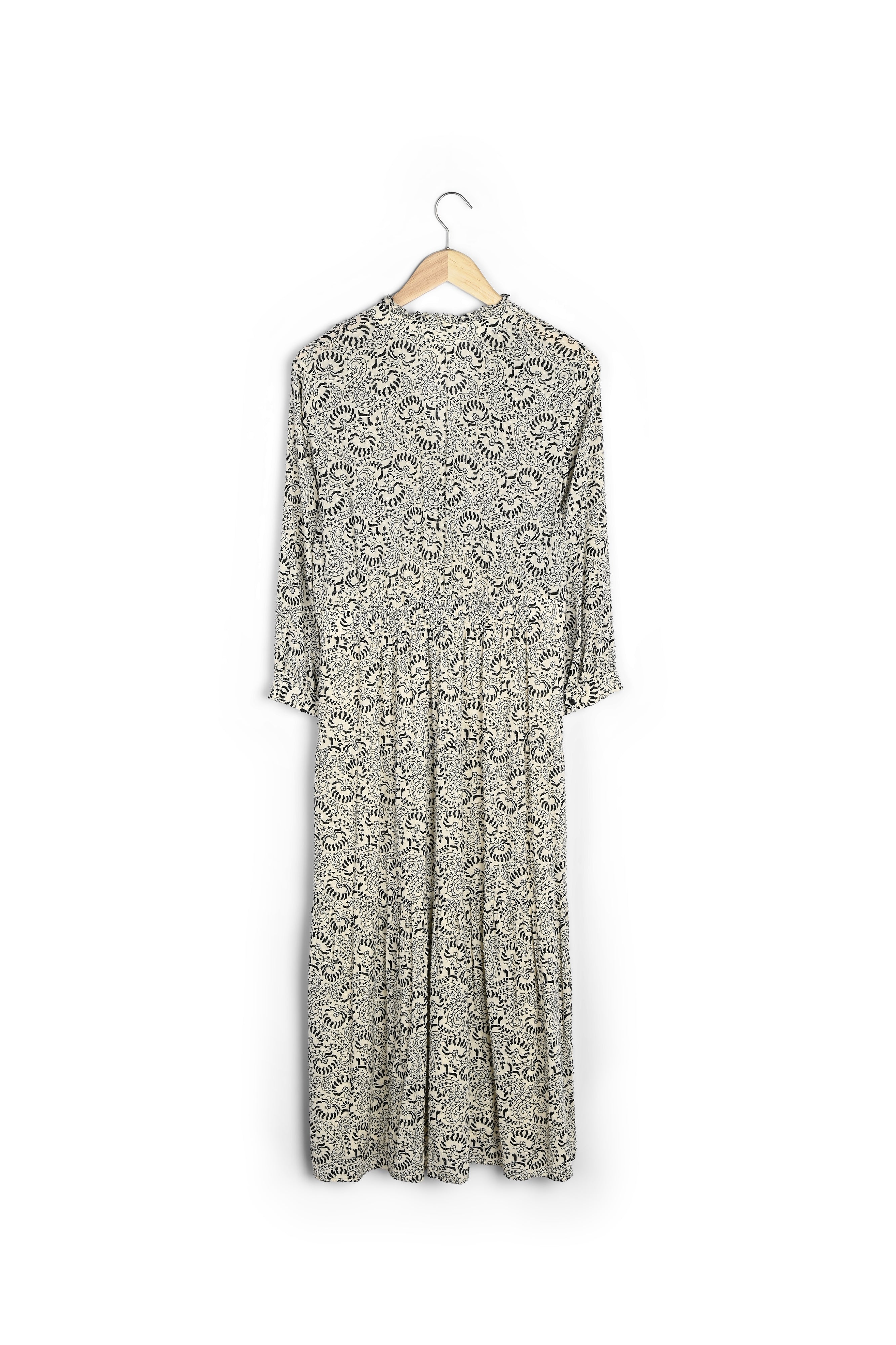 Robe longue écrue imprimée Carola Faume - seconde main