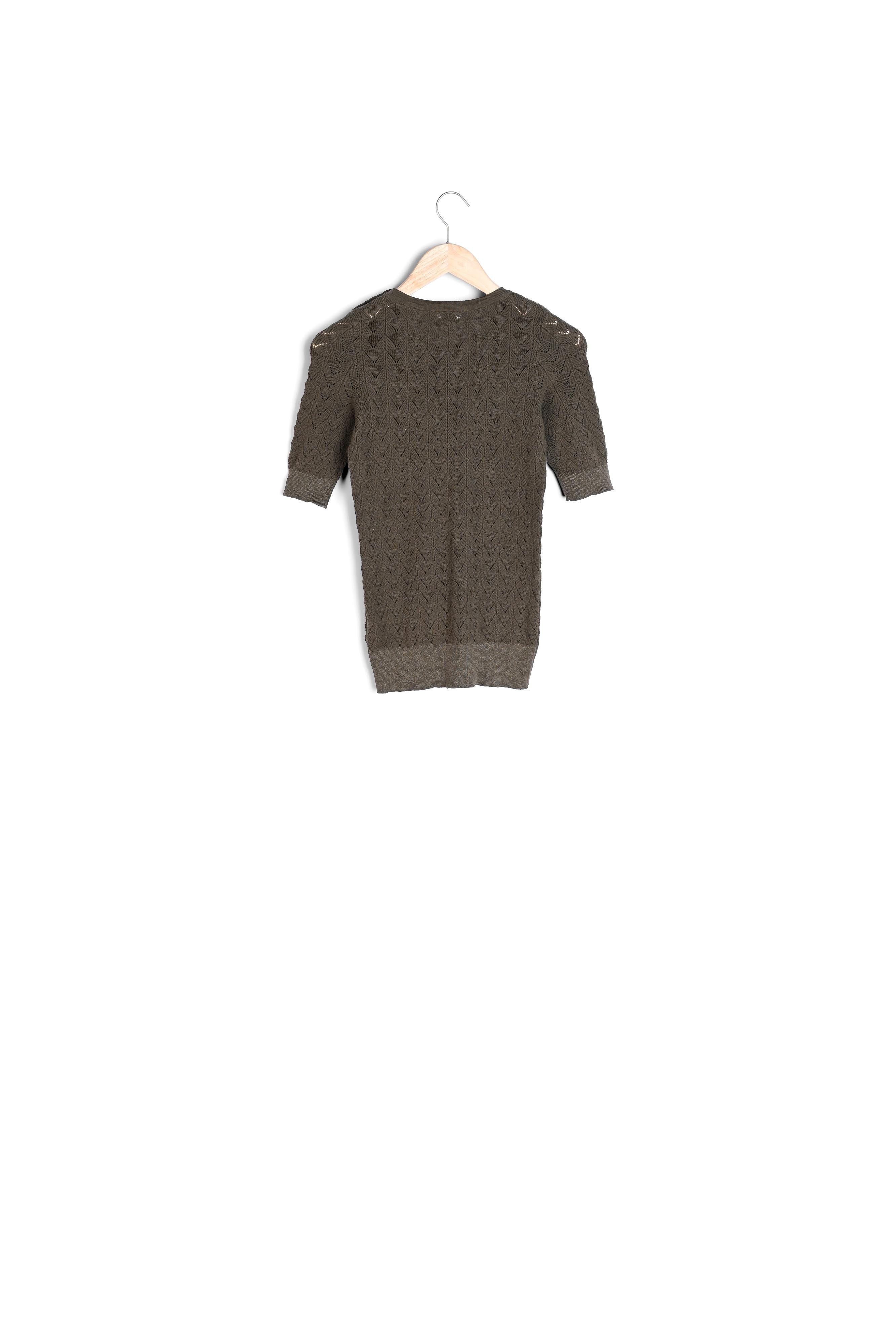 Pull ajouré kaki Dali Faume - seconde main