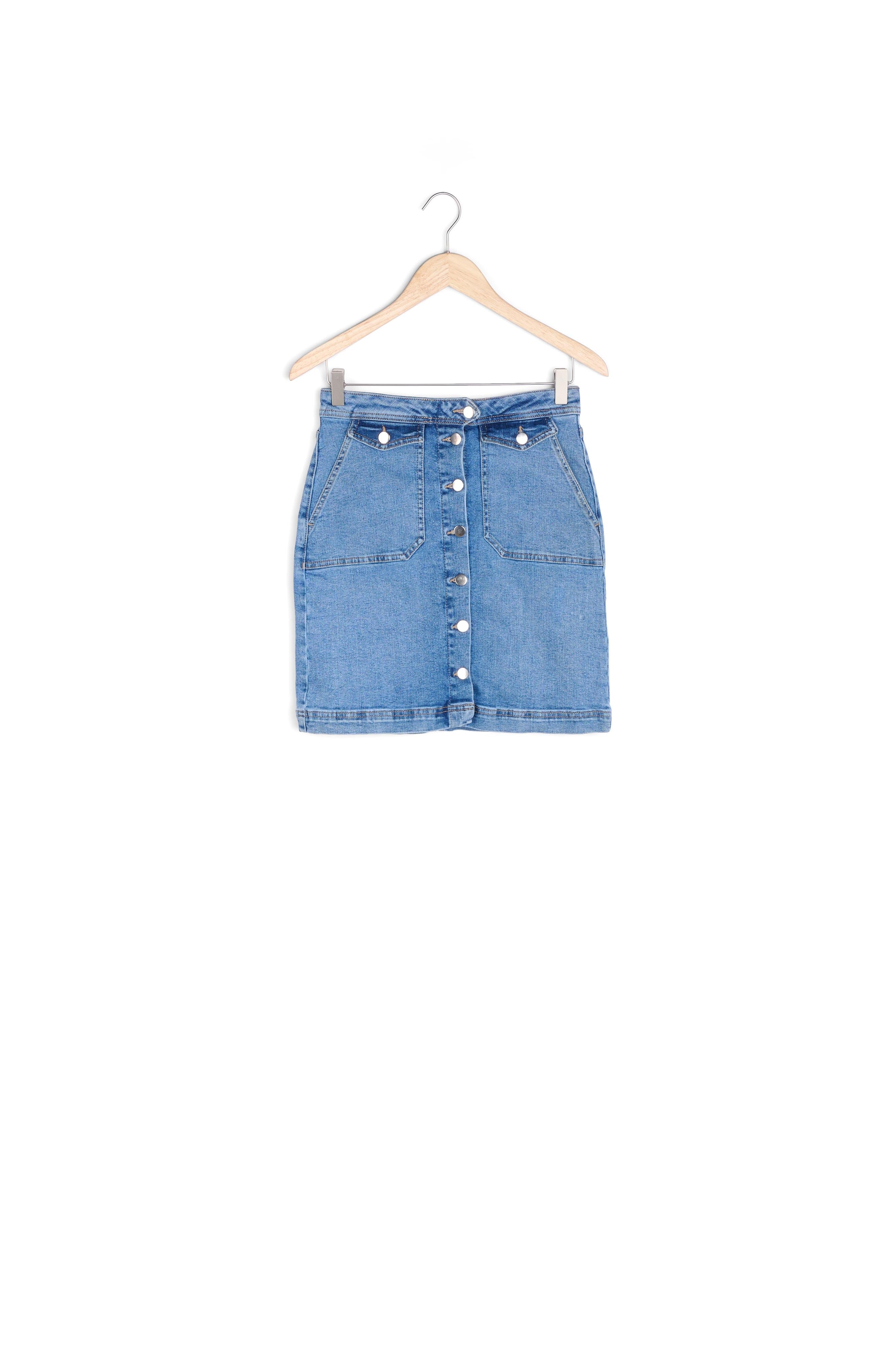 Jupe en jean boutonnée Ambre Faume - seconde main