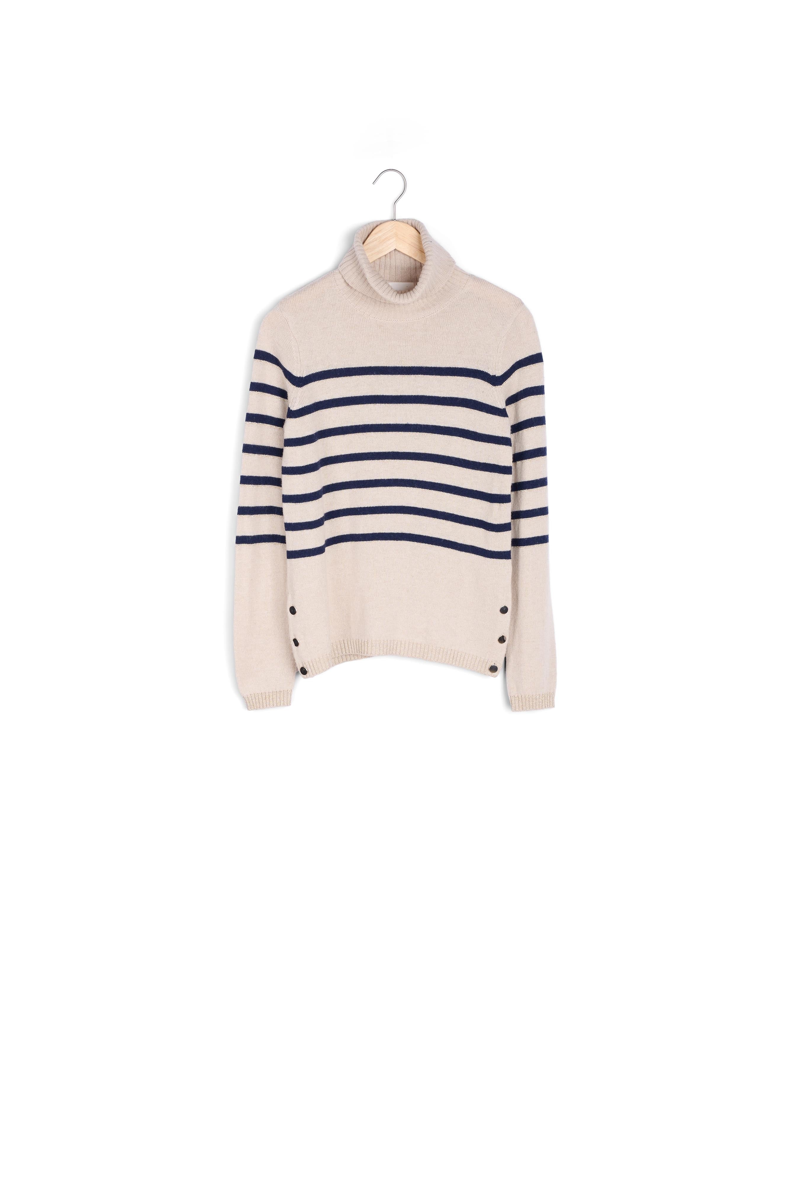 Pull rayé à col roulé Renata Faume - seconde main