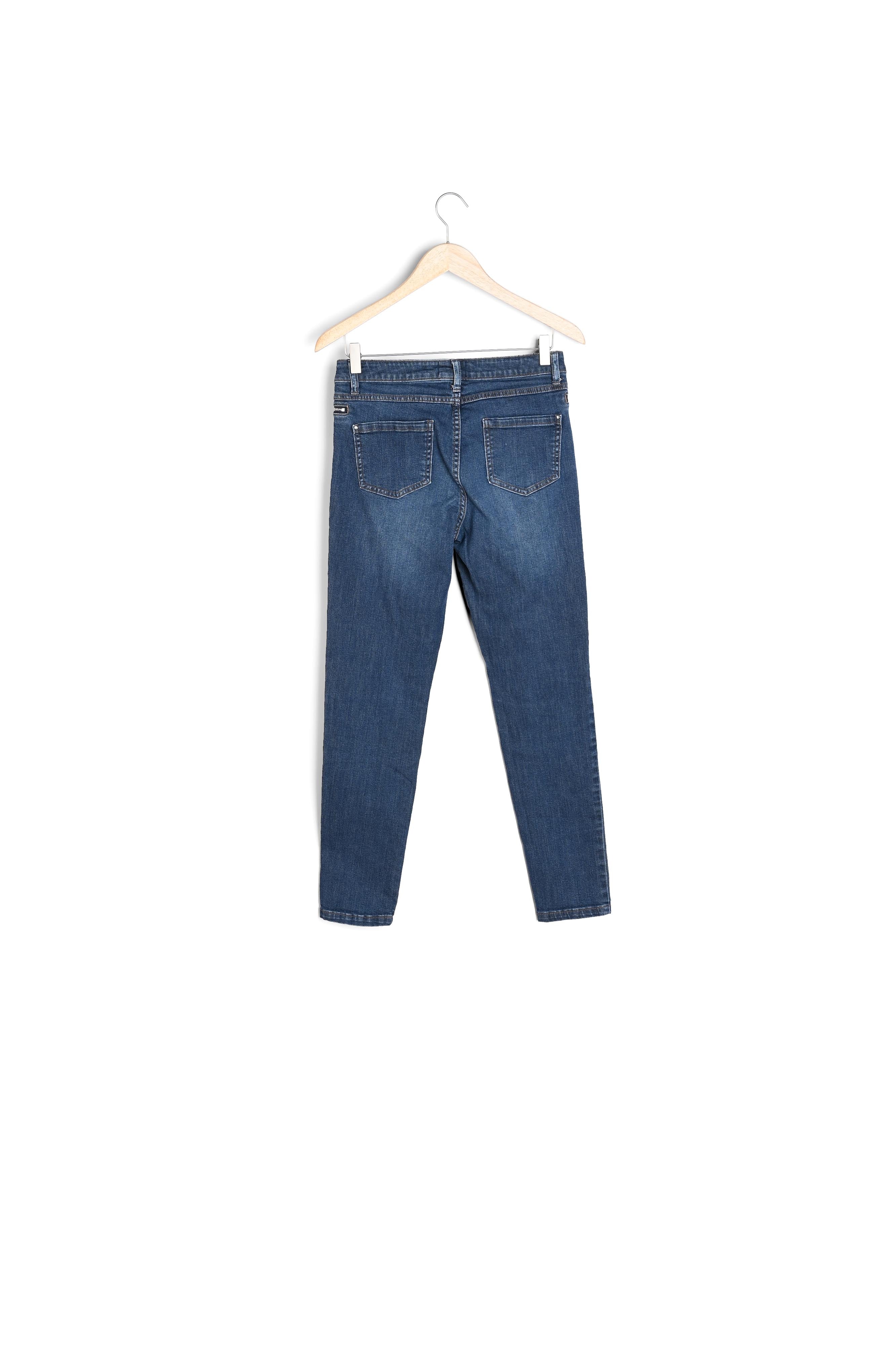 Jean slim taille haute en denim brut Nateo Faume - seconde main