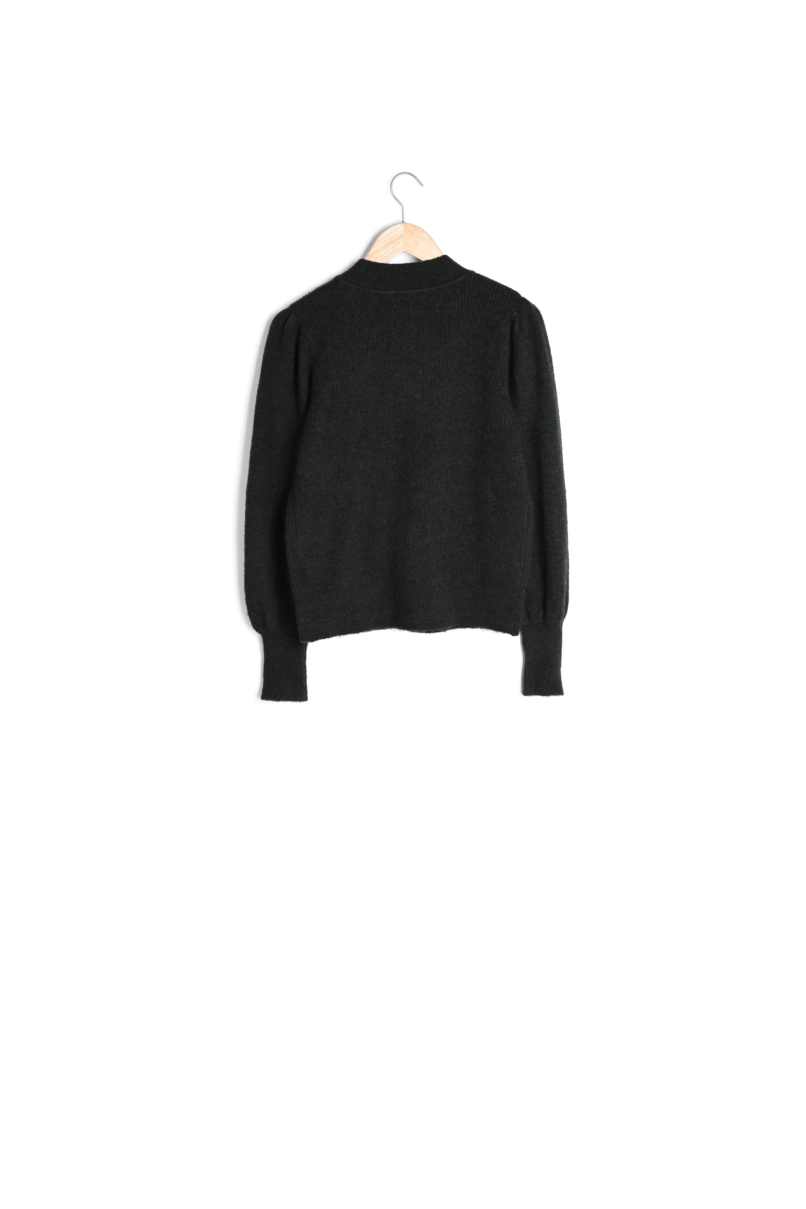 Cardigan à manches bouffantes vert Toussain Faume - seconde main