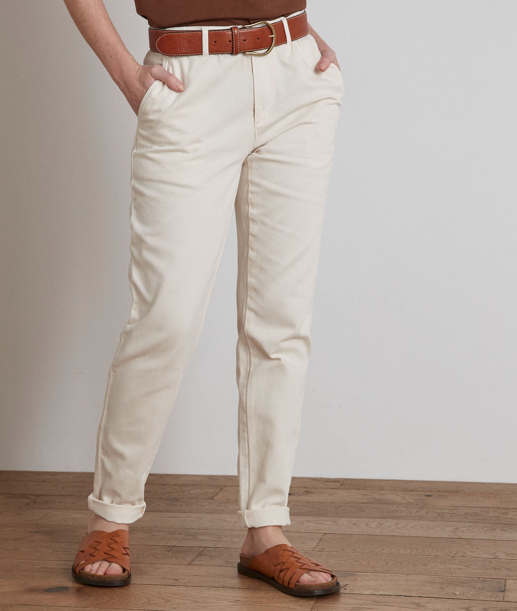Pantalon chino Sabil Faume - seconde main