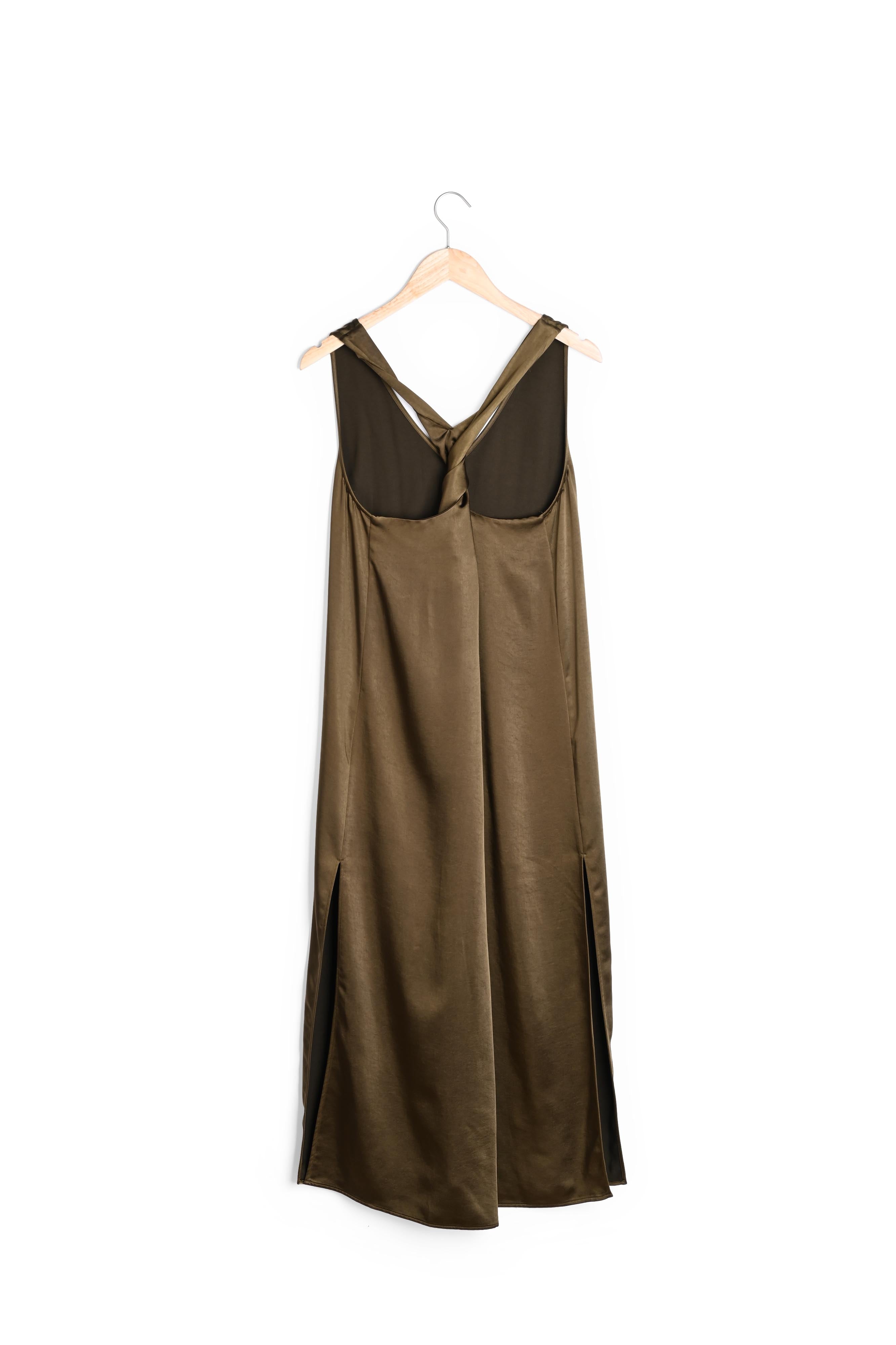 Robe satinée Amie Faume - seconde main