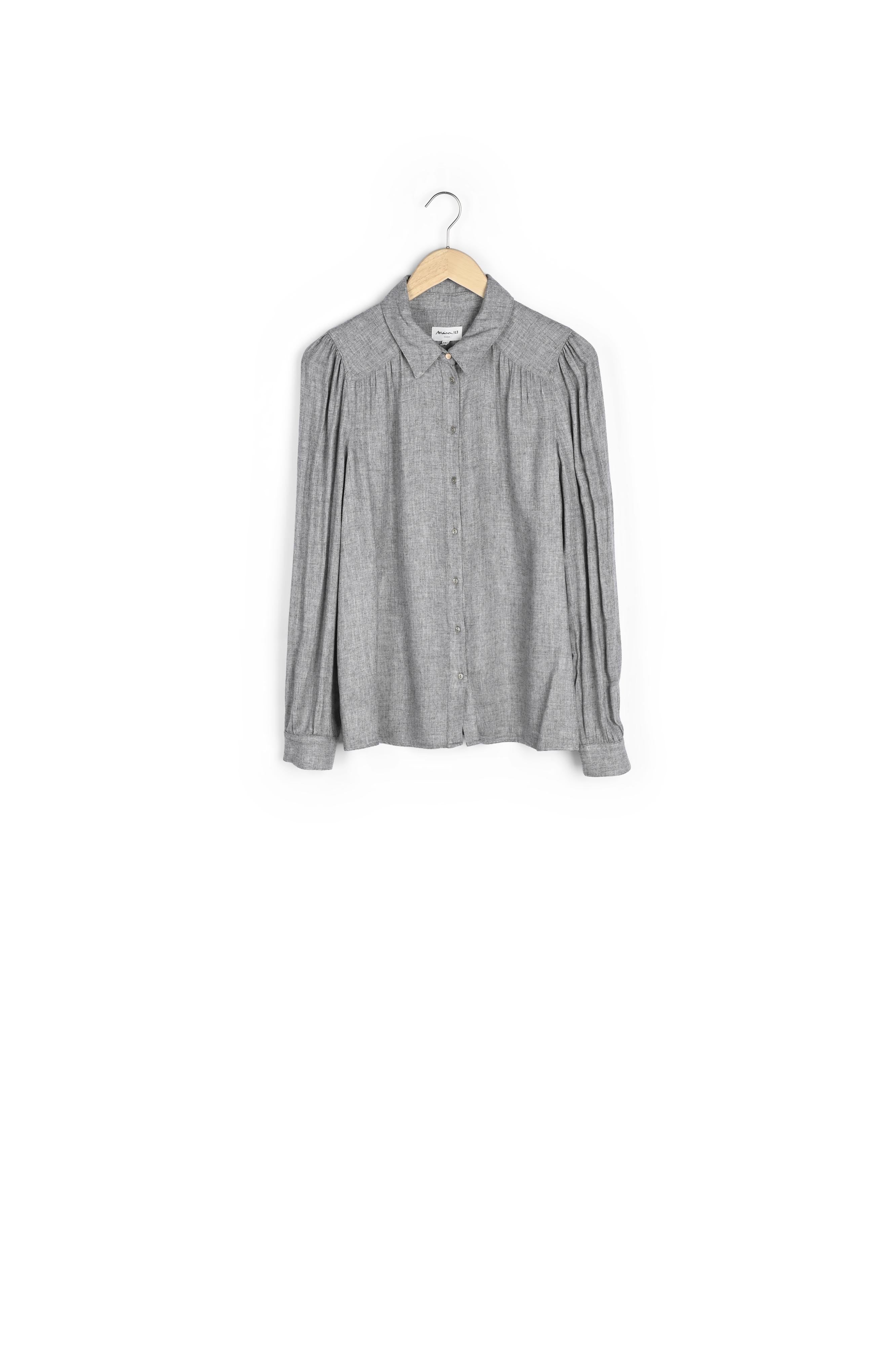 Chemise fluide gris chiné Cadix Faume - seconde main