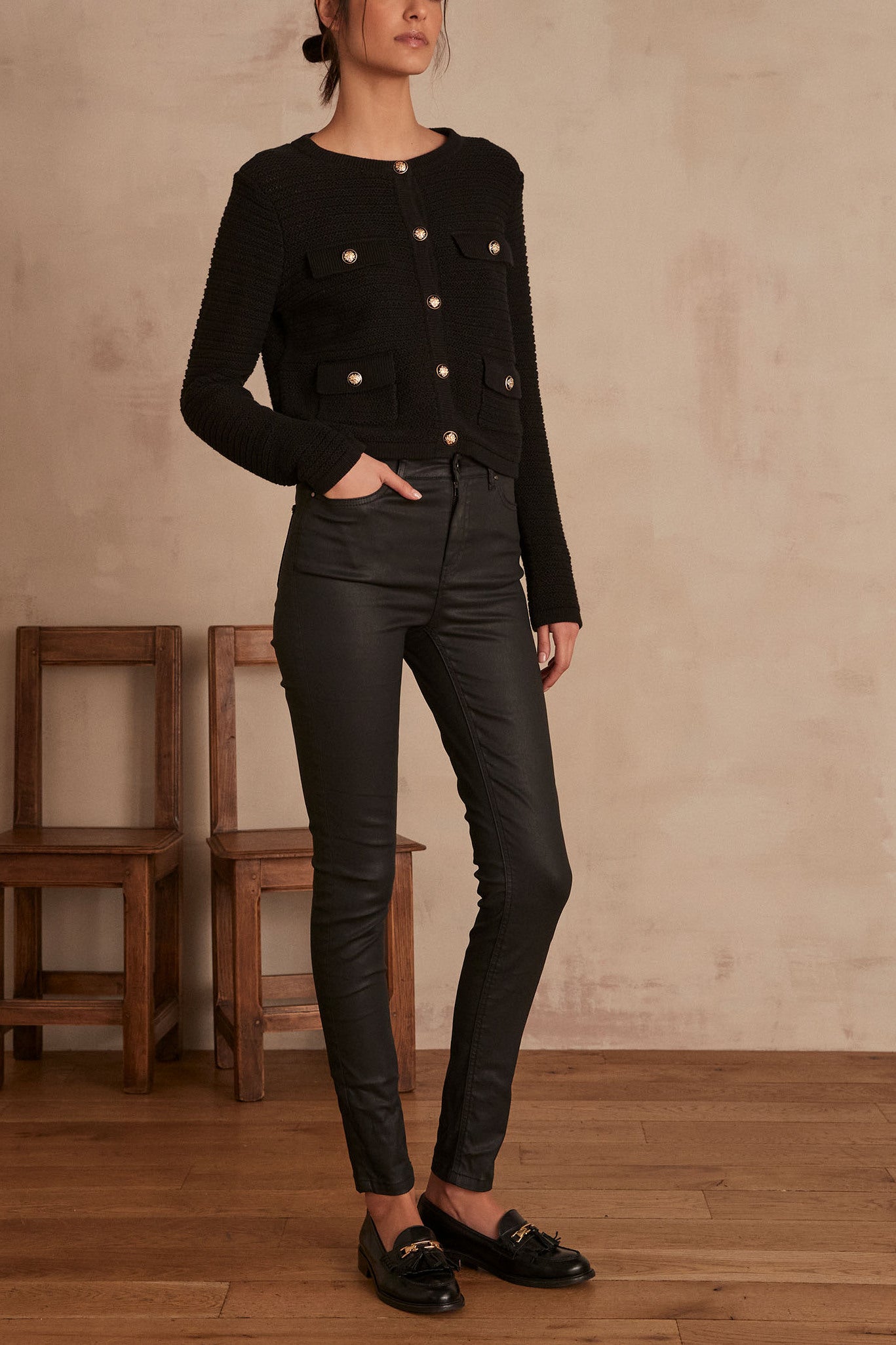 Jean slim enduit SUZY Faume - seconde main