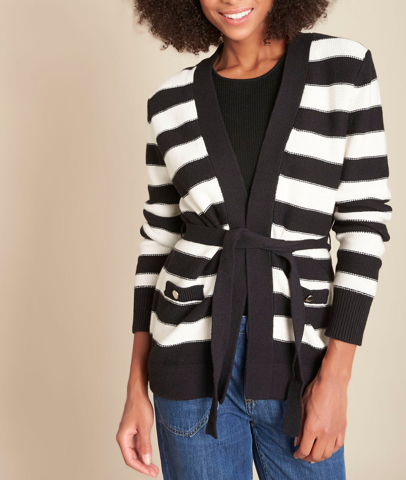 Gilet cardigan rayures Fakir Faume - seconde main