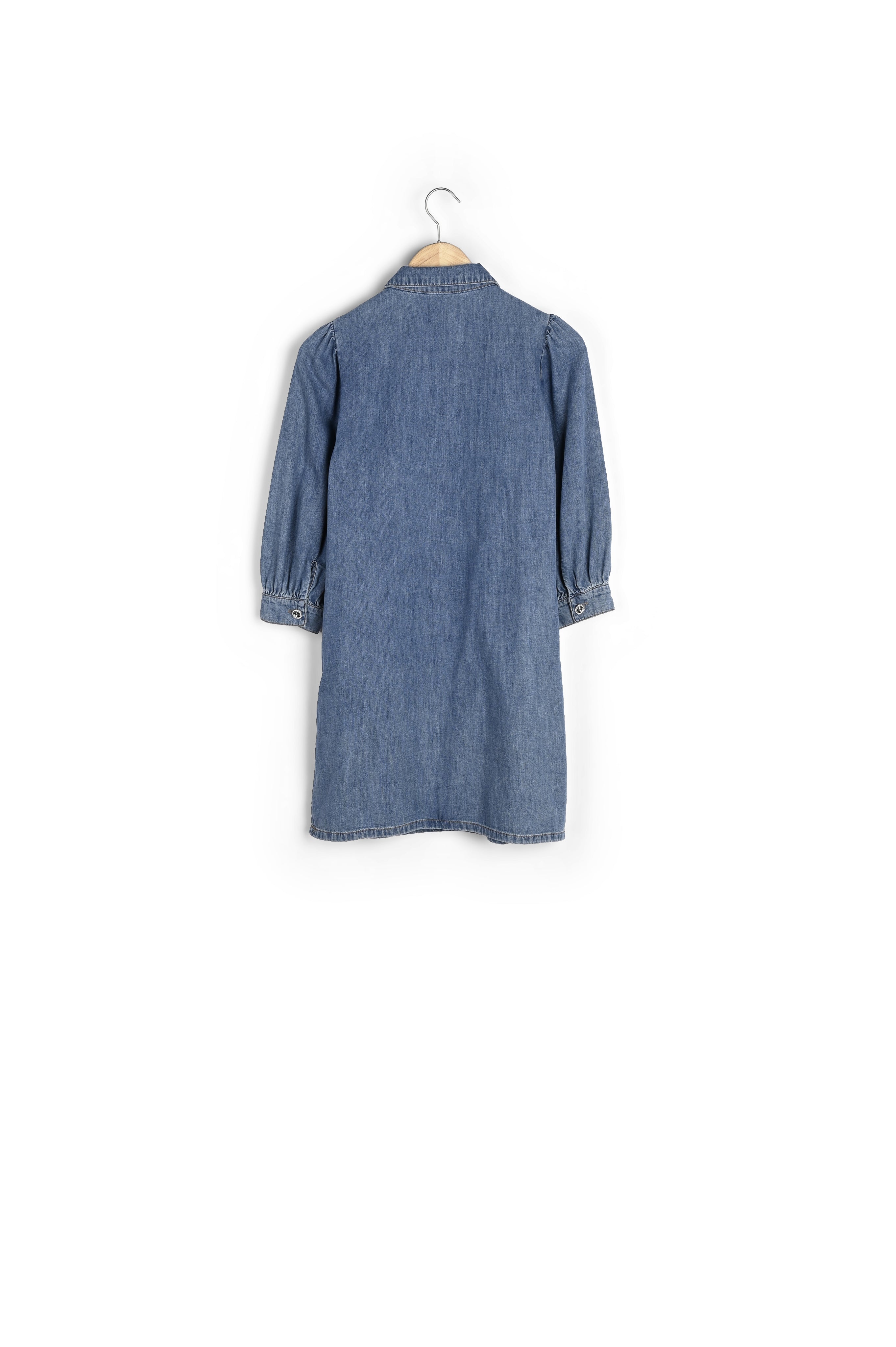 Robe polo courte en denim délavé Nelly Faume - seconde main