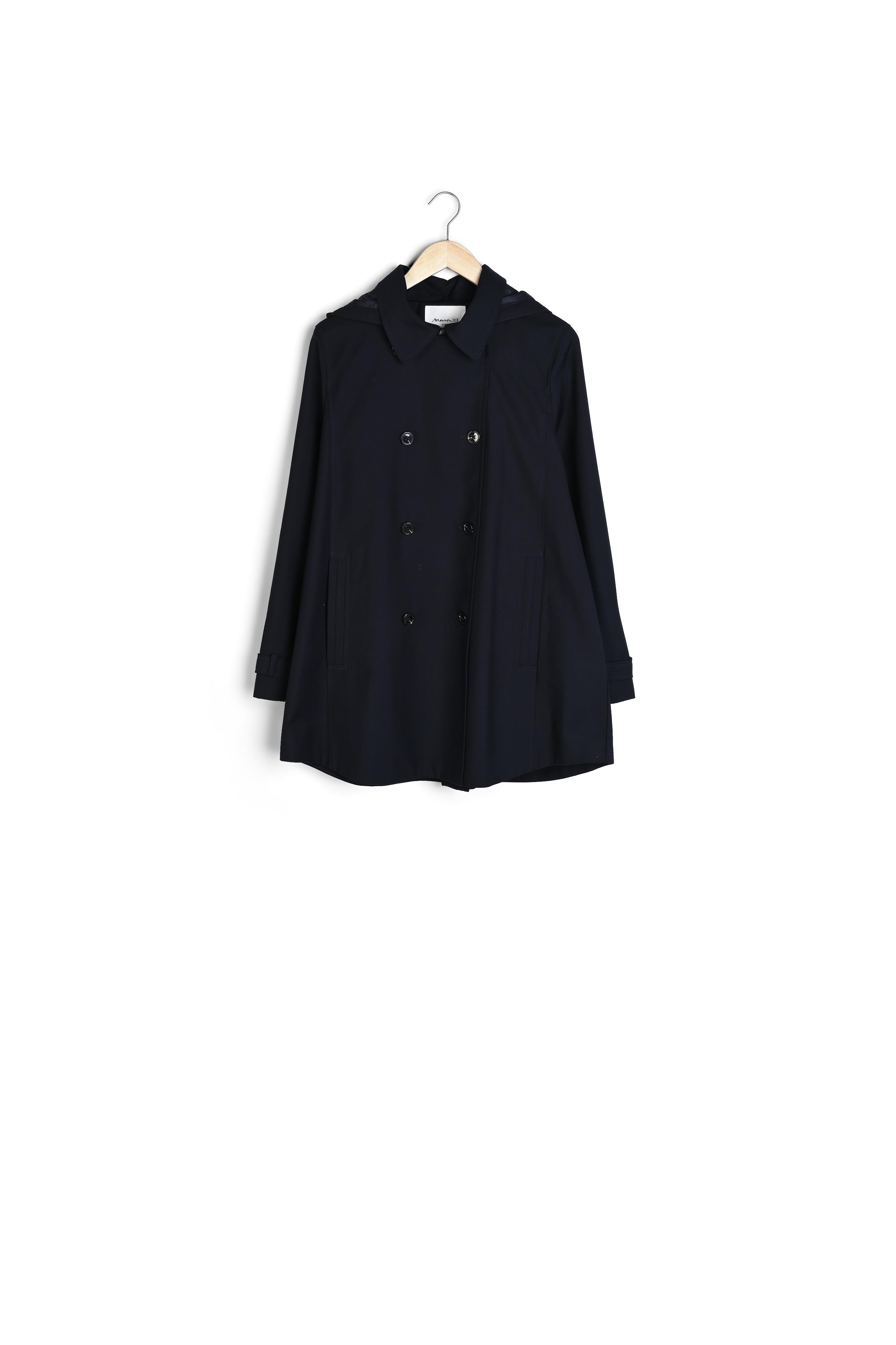 Trench à capuche marine KATE Faume - seconde main