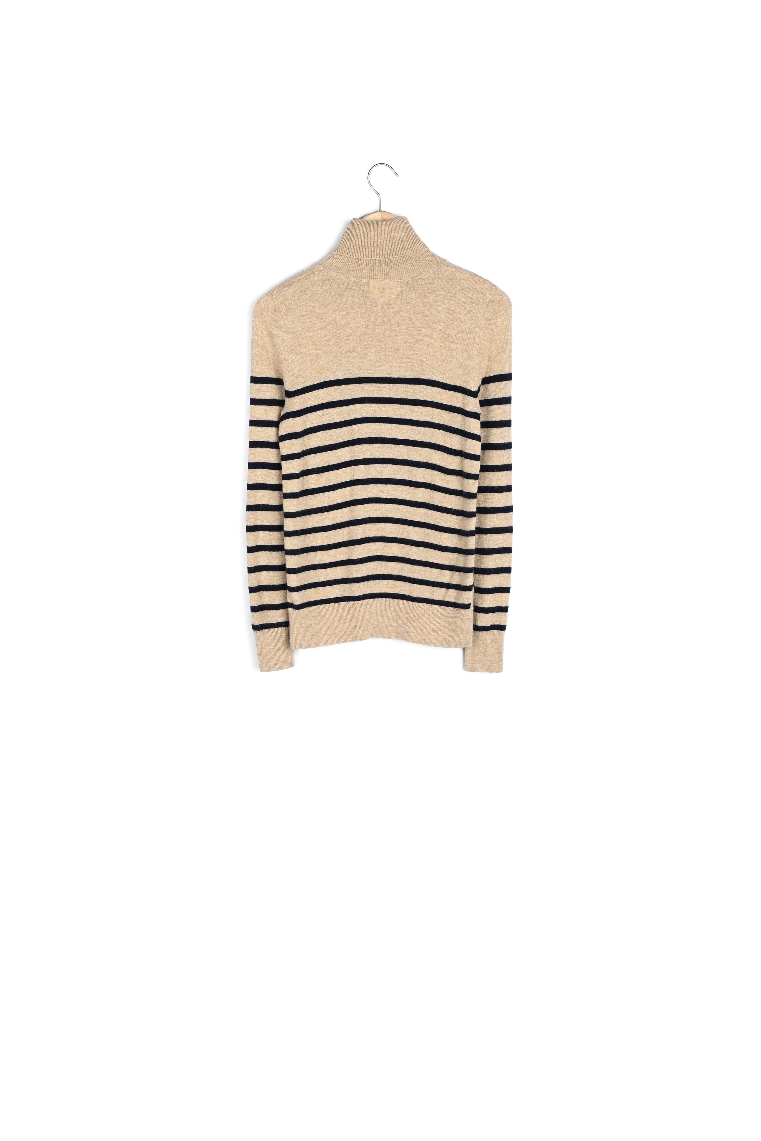 Pull marinière en laine responsable camel clair Barry Faume - seconde main