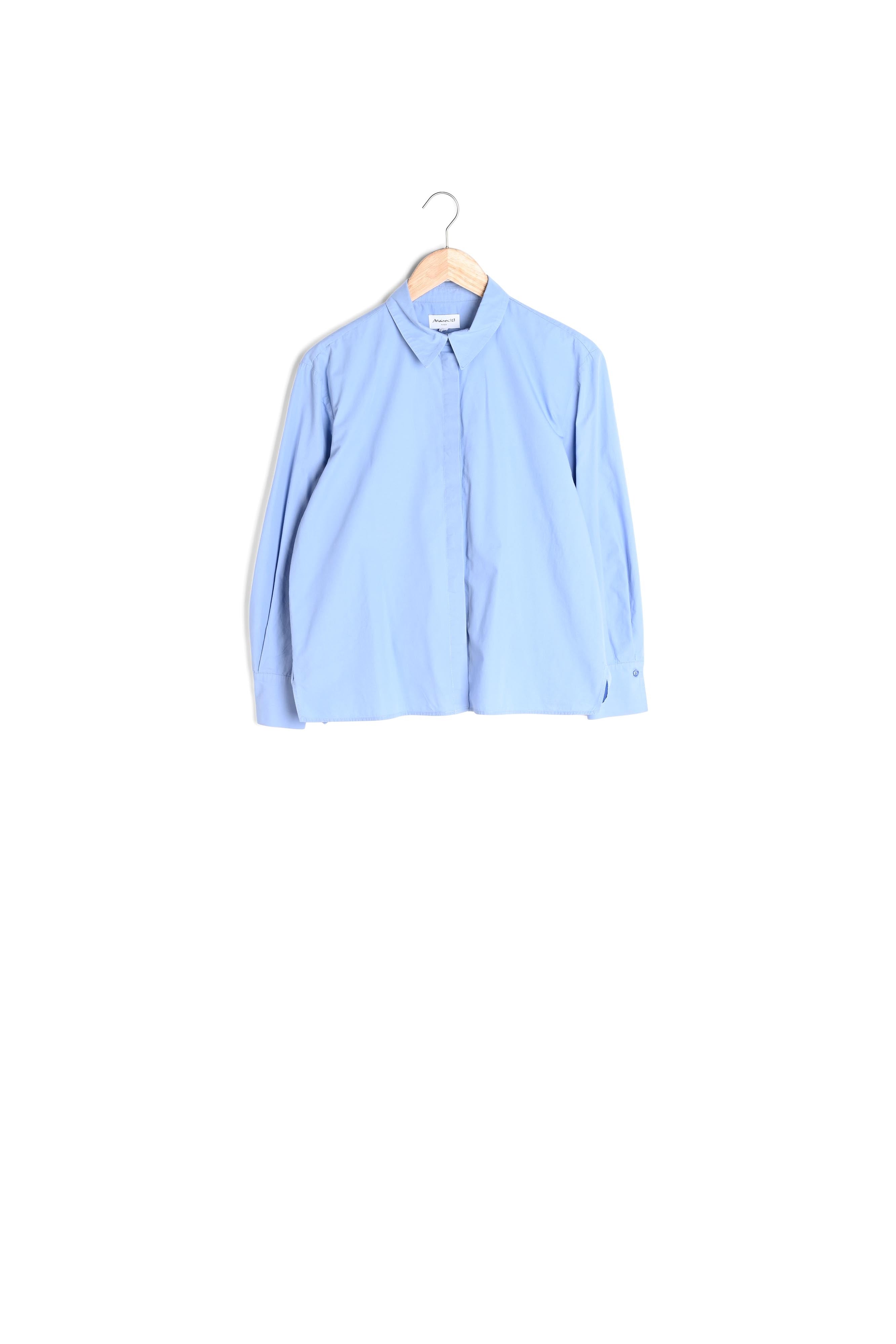Chemise impeccable en coton bleu ciel Esmeralda Faume - seconde main