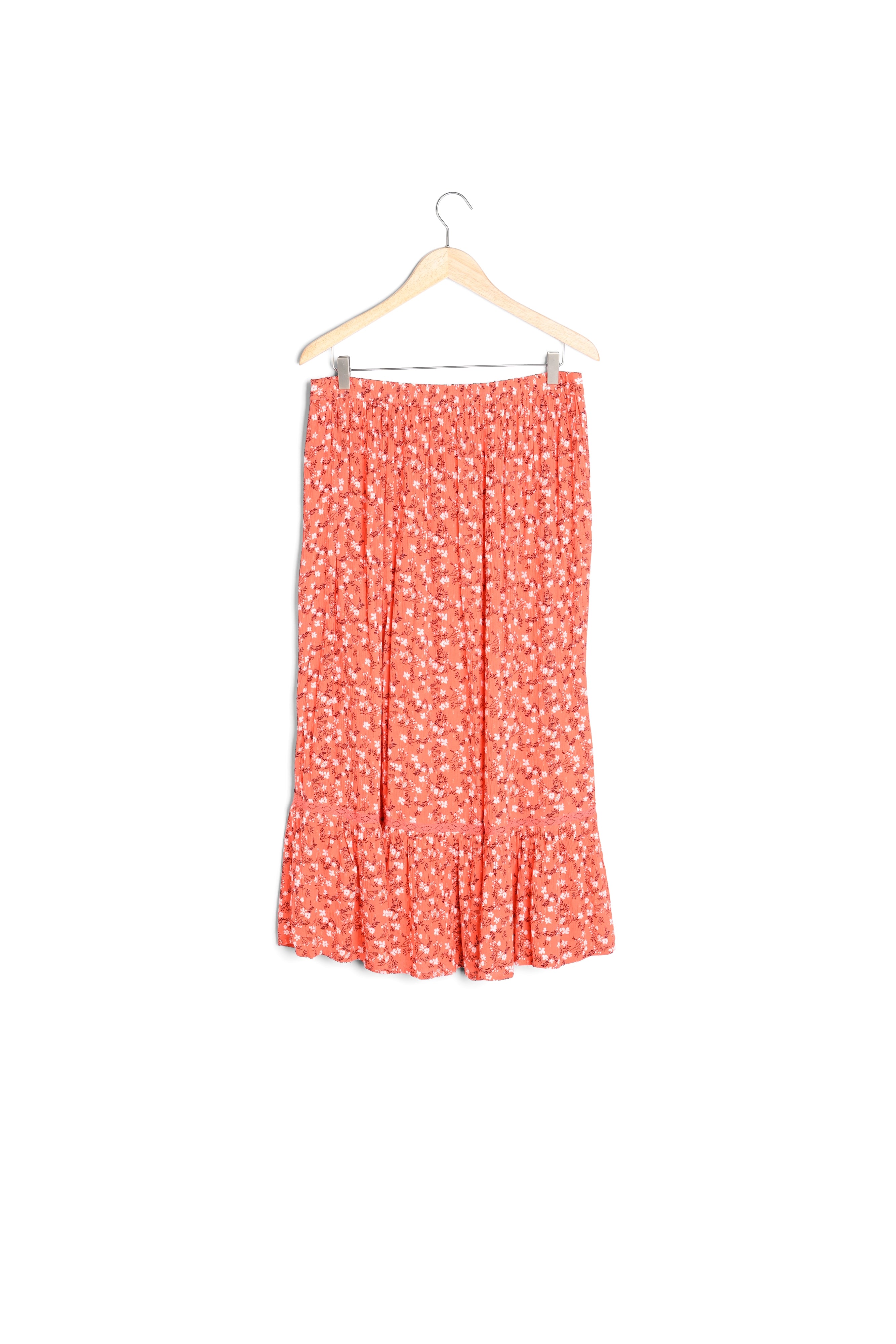 Jupe imprimée rouge Erna Faume - seconde main