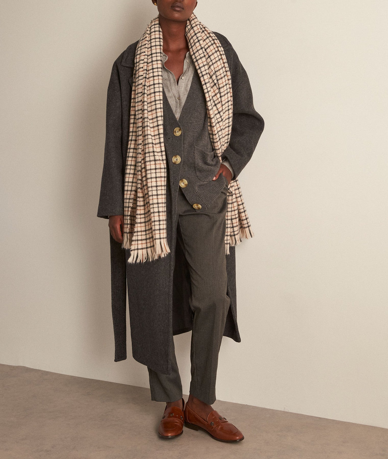 Gilet sans manches en laine responsable gris Bryton Faume - seconde main